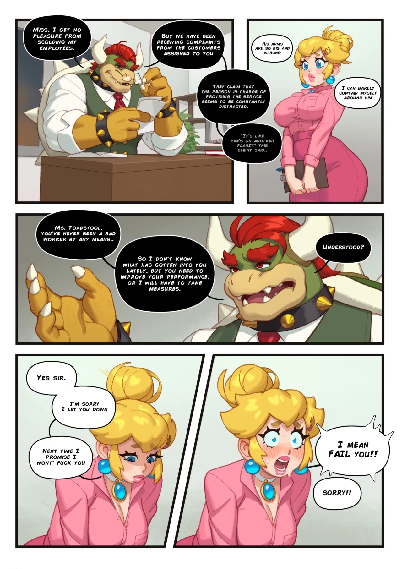 Office Affair [Riz], 1. Office Affair [Super Mario Brothers], page 4 of 17