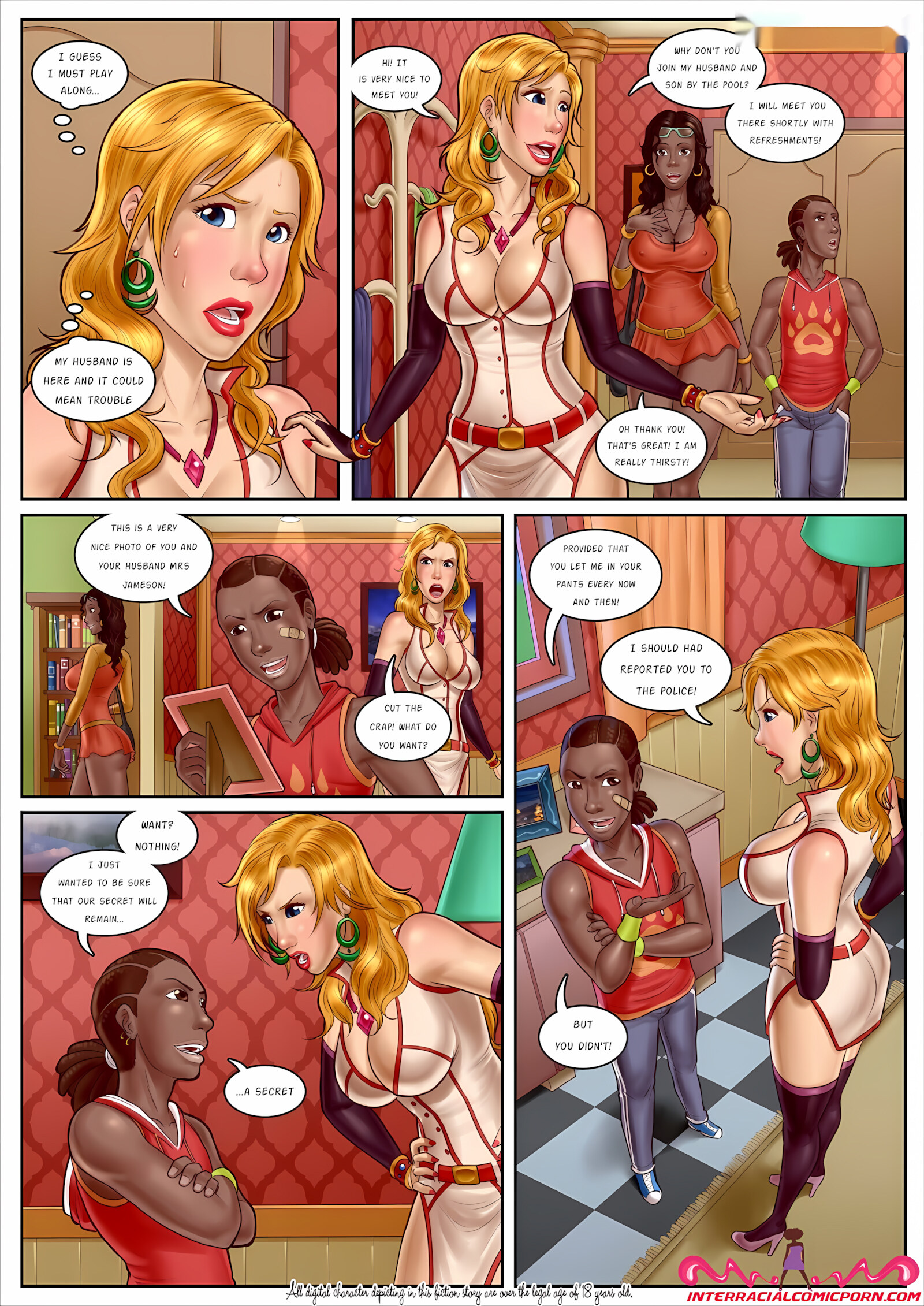 Party Slut [InterracialComicPorn], Party Slut 3, page 2 of 10