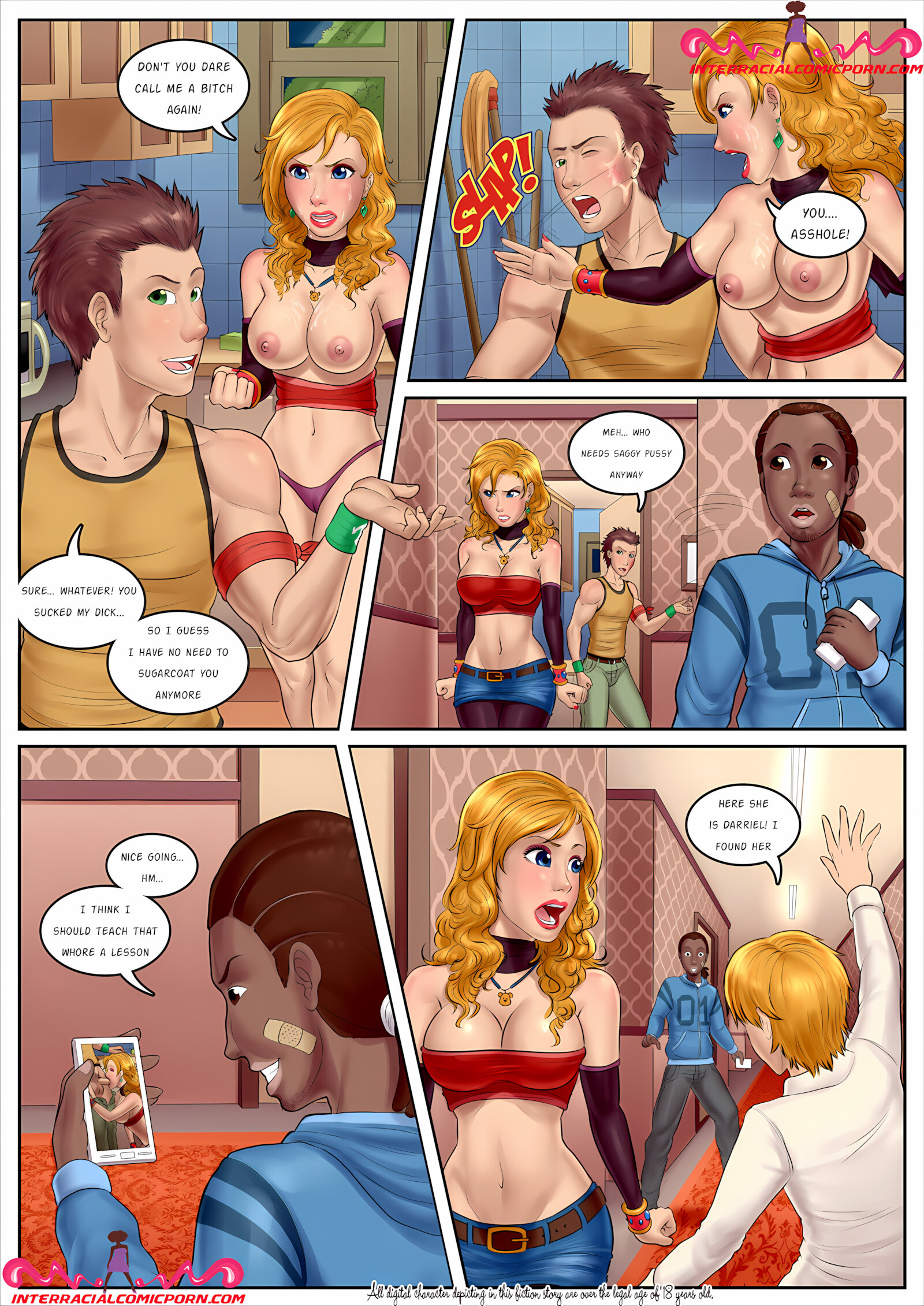 Party Slut [InterracialComicPorn], Party Slut 1, page 6 of 7