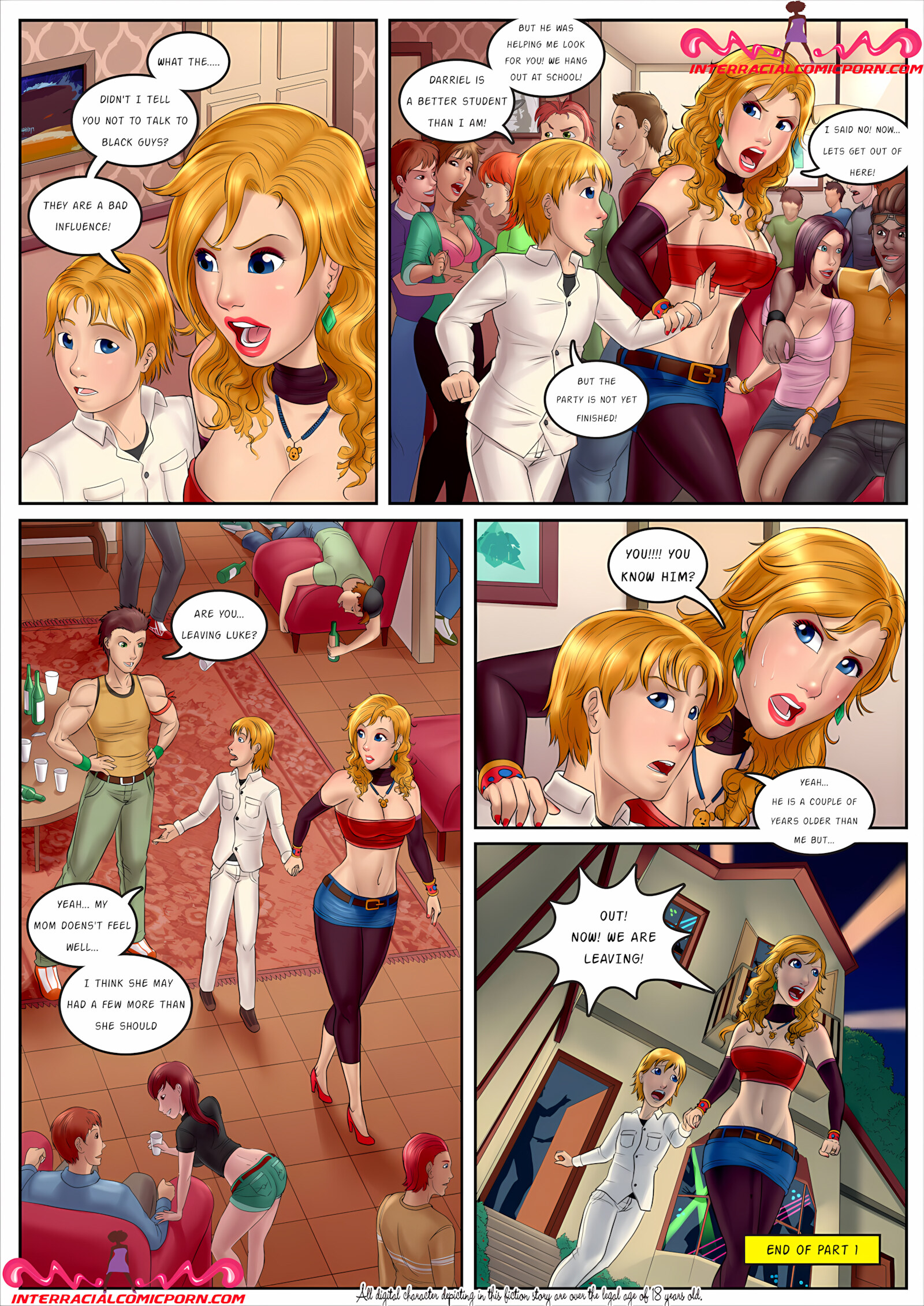 Party Slut [InterracialComicPorn], Party Slut 1, page 7 of 7