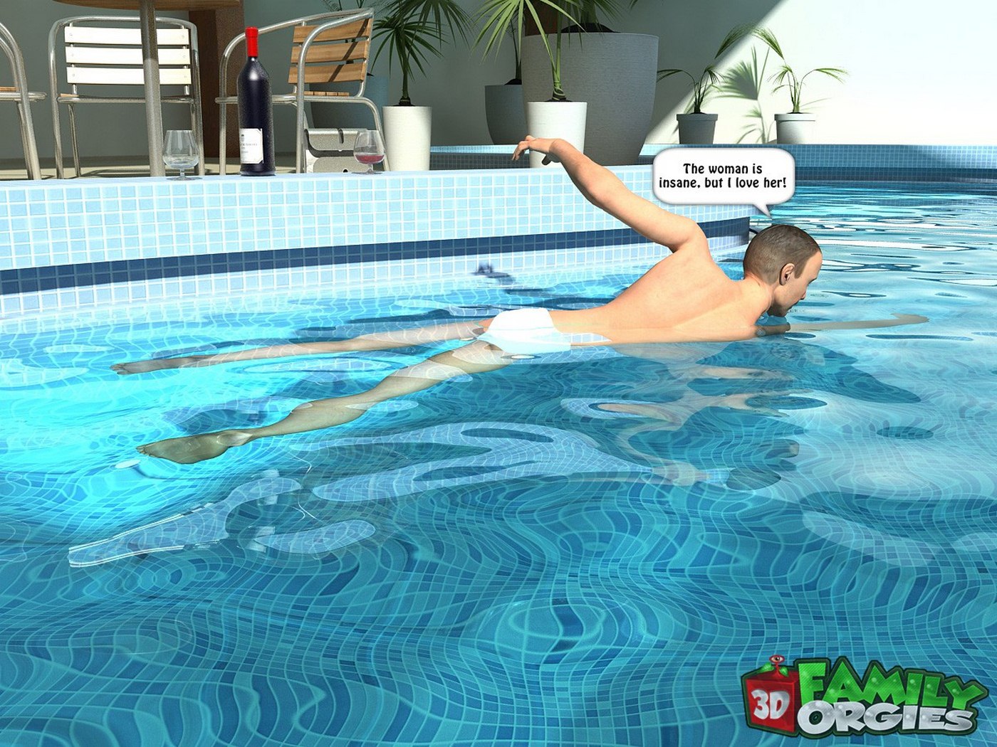 Poolside Fuck With Mother [3DFamilyOrgies], Poolside Fuck With Mother, page 50 of 50