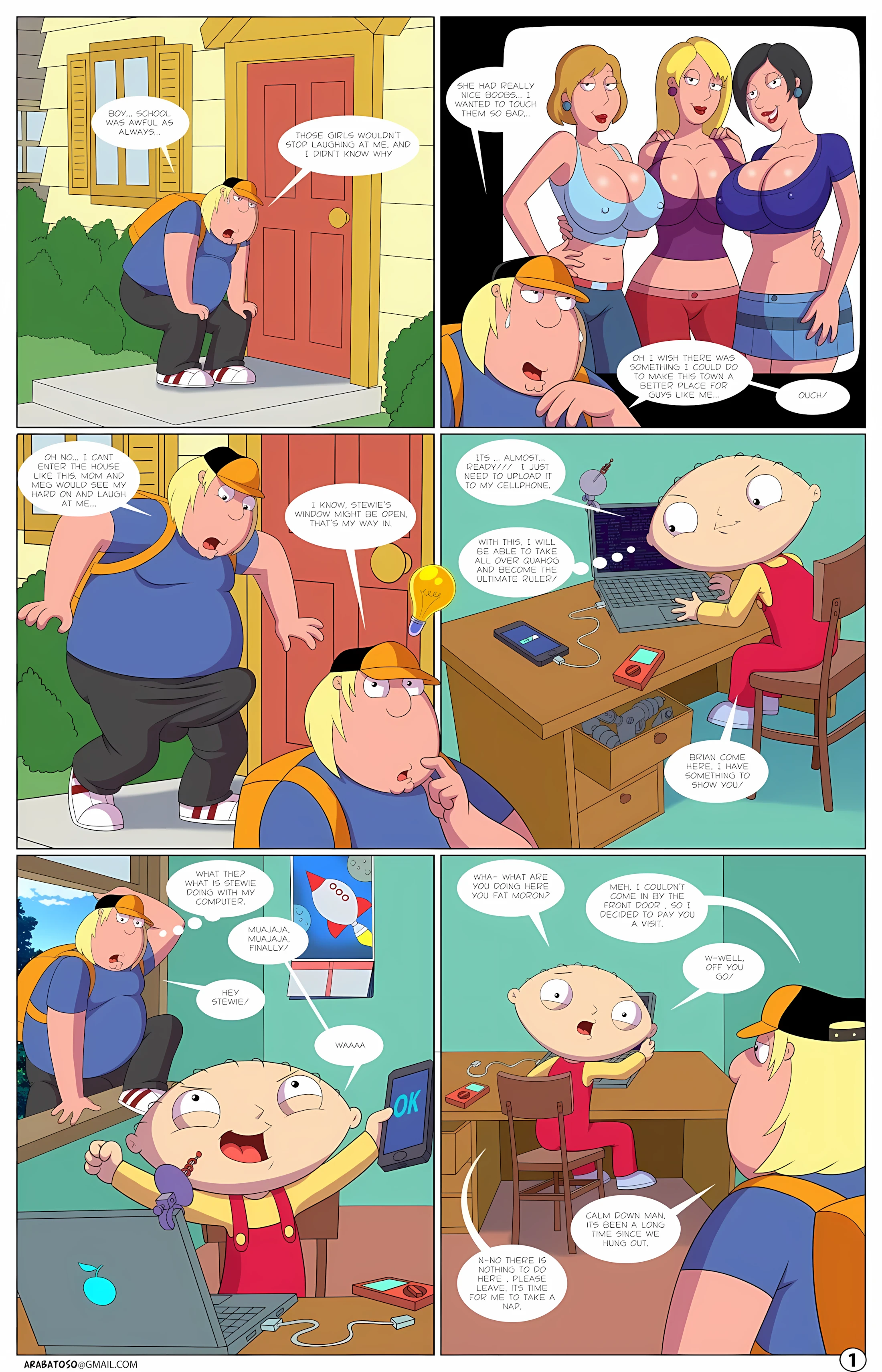Quahog Diaries [Family Guy], 1 . Quahog Diaries - Chapter Chapter 1-2 [Arabatos], page 2 of 41