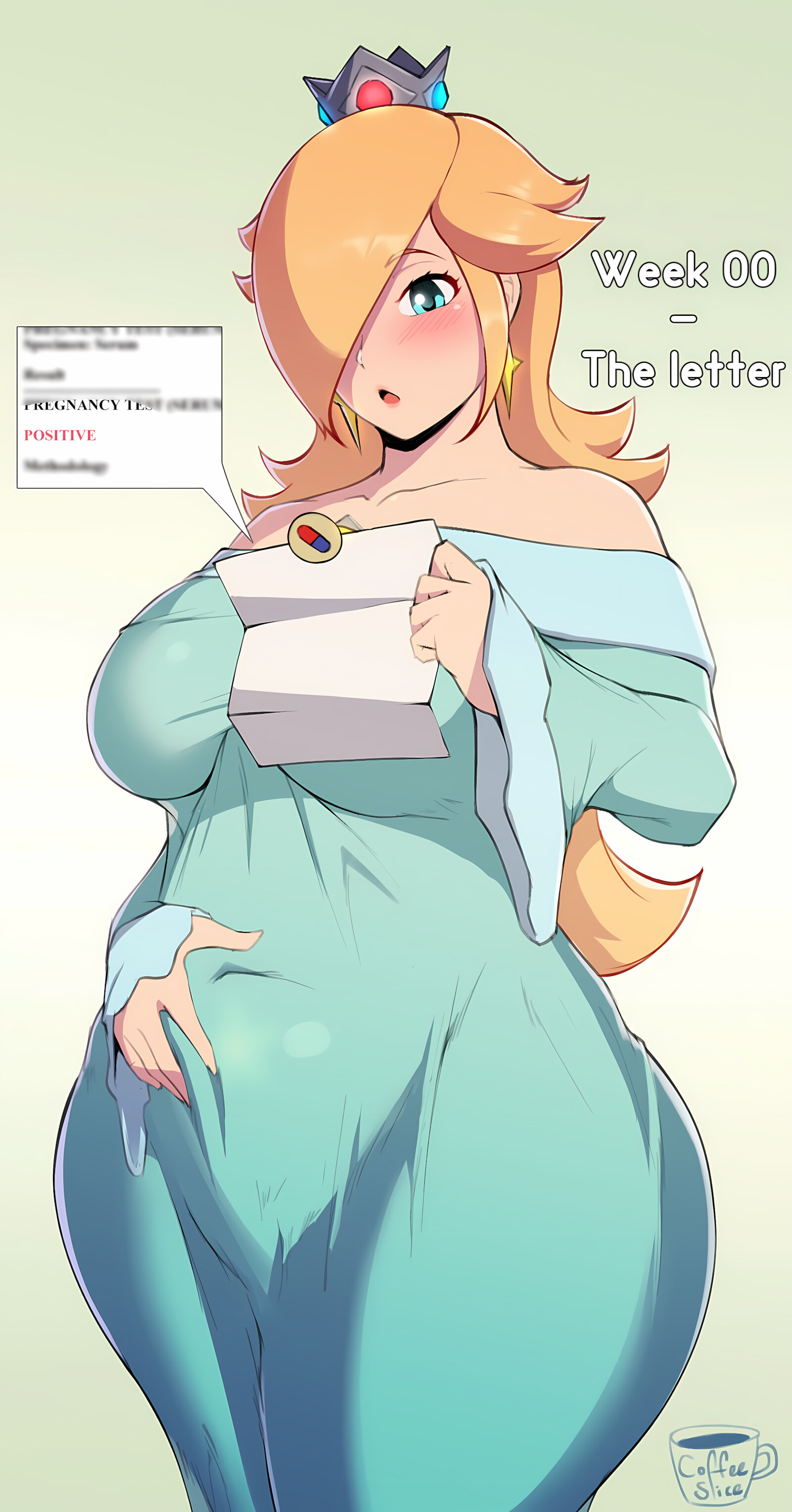 Rosalina’s Galactic Pregnancy [CoffeeSlice], Rosalina's Galactic Pregnancy, page 1 of 19