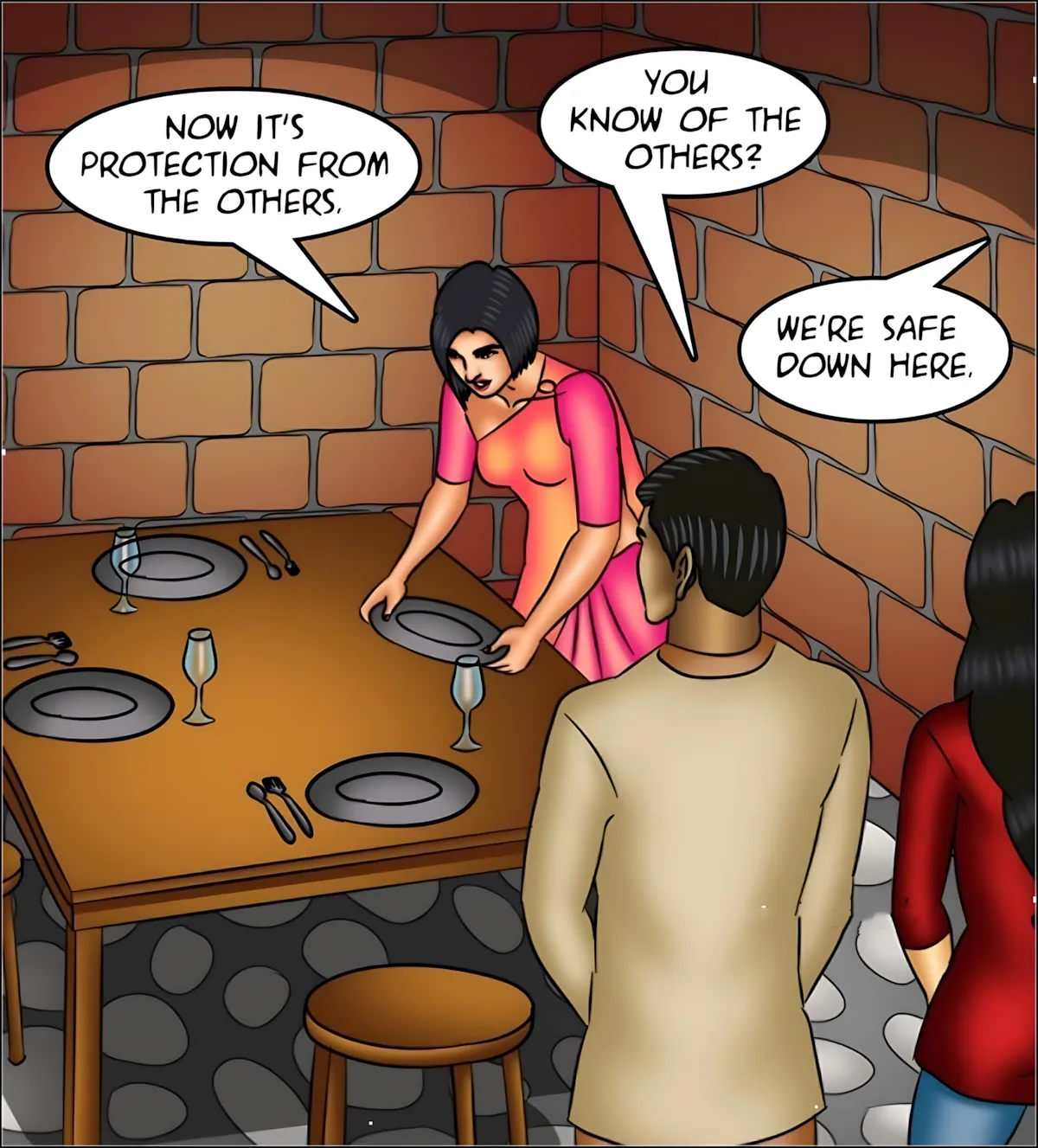 Savita Bhabhi 141-153 [Kirtu], Savita Bhabhi Episode 151 - The Last Woman on Earth, page 111 of 140