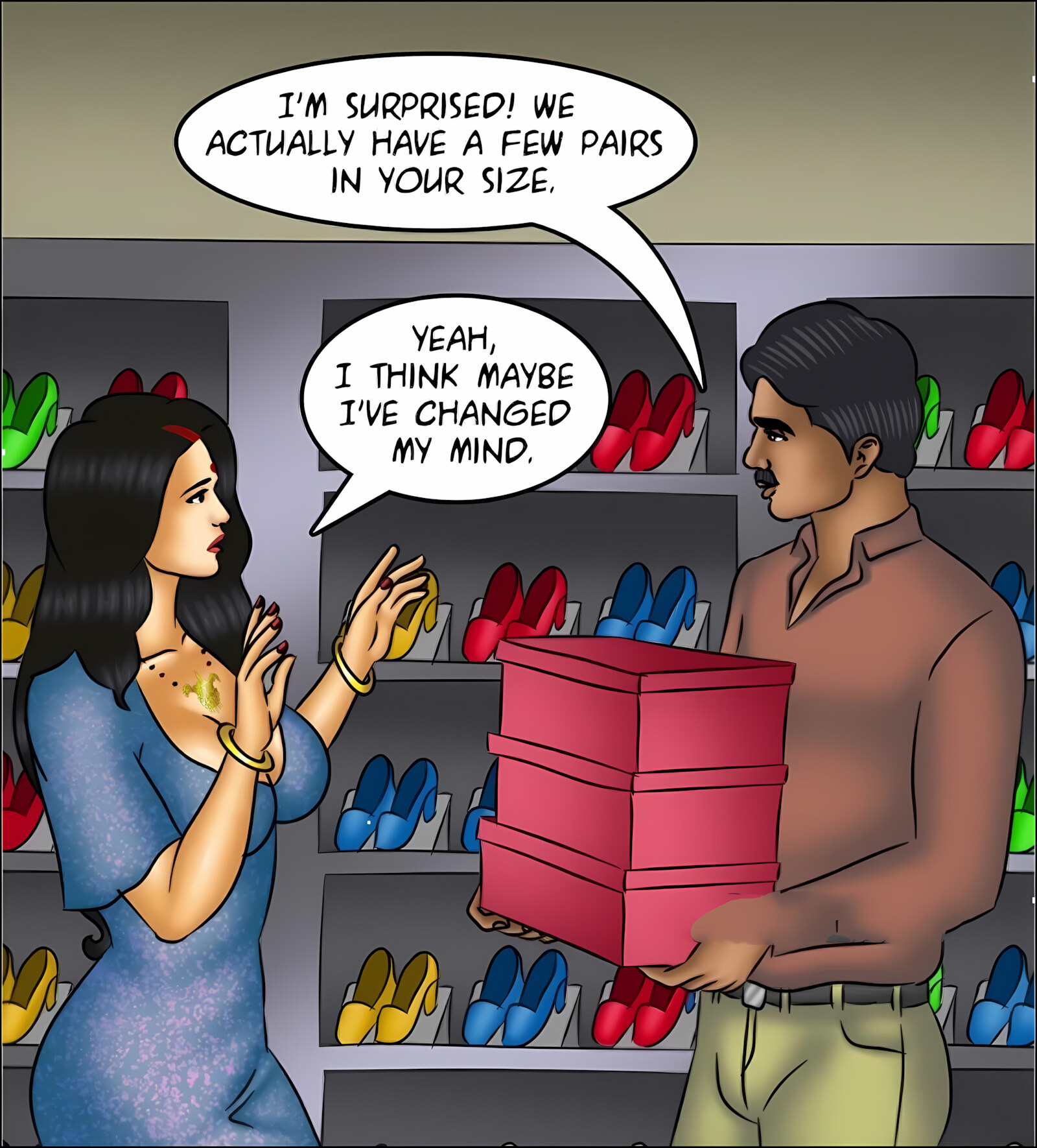 Savita Bhabhi 141-153 [Kirtu], Savita Bhabhi 146 - The Other Shoe Drops, page 52 of 142