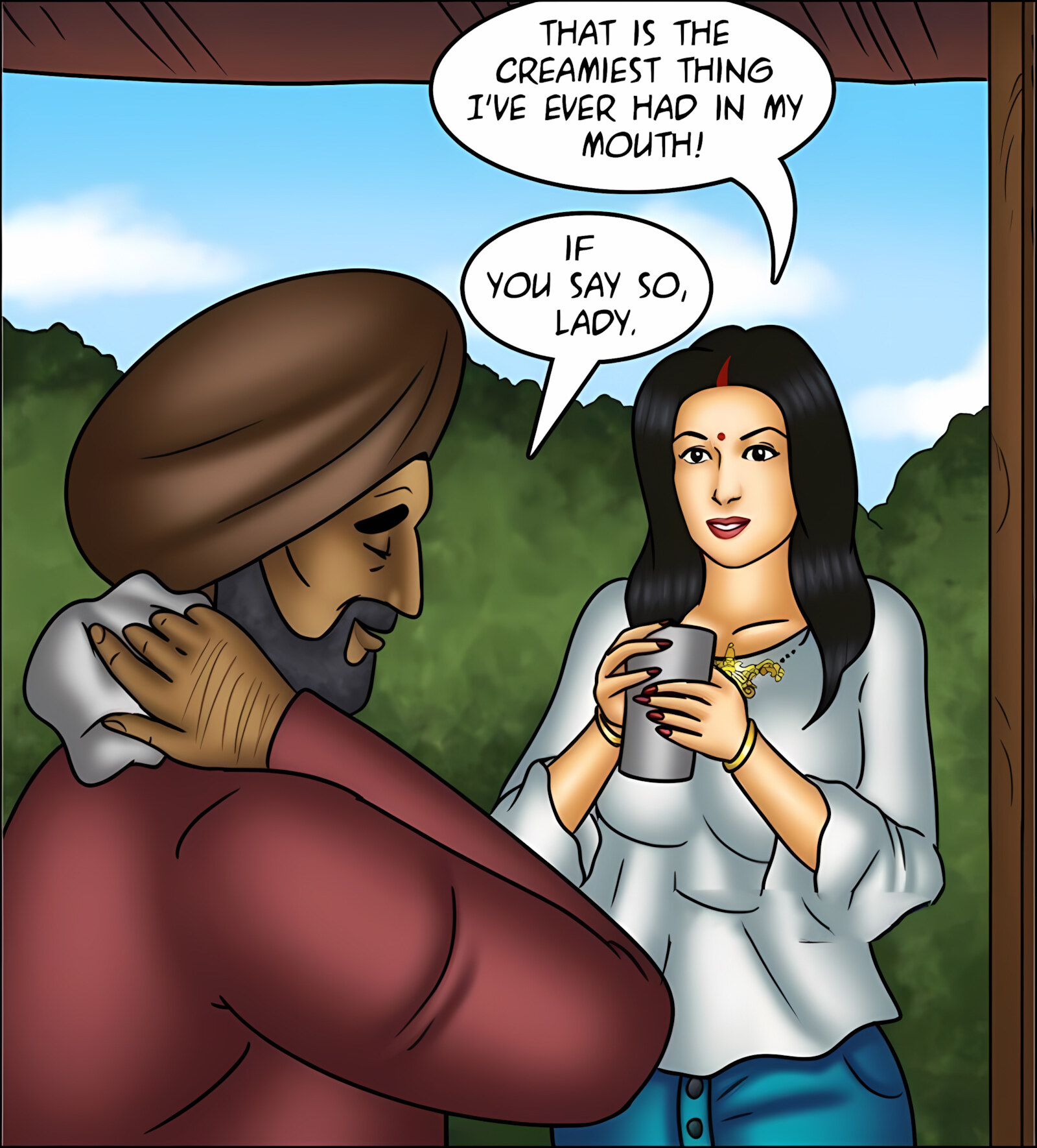 Savita Bhabhi 141-153 [Kirtu], Savita Bhabhi 144 - Milking It!, page 51 of 142