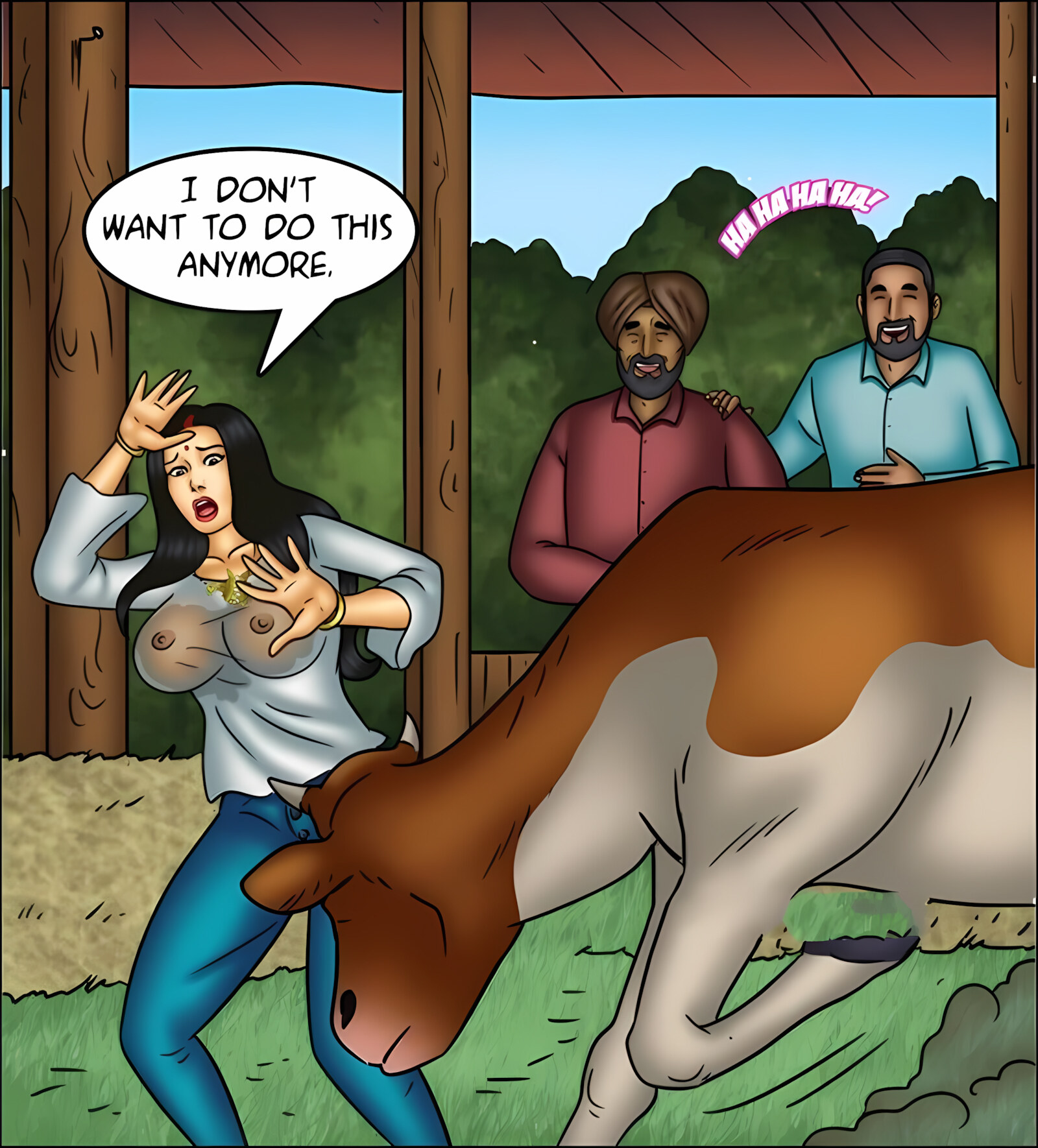 Savita Bhabhi 141-153 [Kirtu], Savita Bhabhi 144 - Milking It!, page 60 of 142