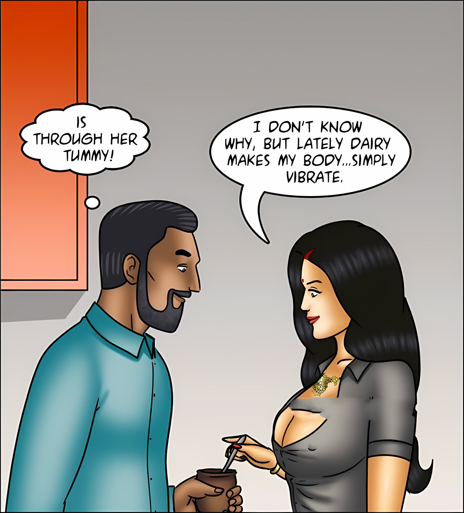 Savita Bhabhi 141-153 [Kirtu], Savita Bhabhi 144 - Milking It!, page 73 of 142