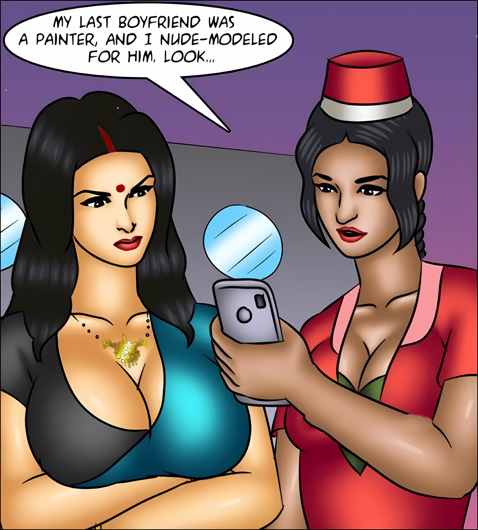 Savita Bhabhi 141-153 [Kirtu], Savita Bhabhi 141 - The Artist's Muse, page 20 of 142