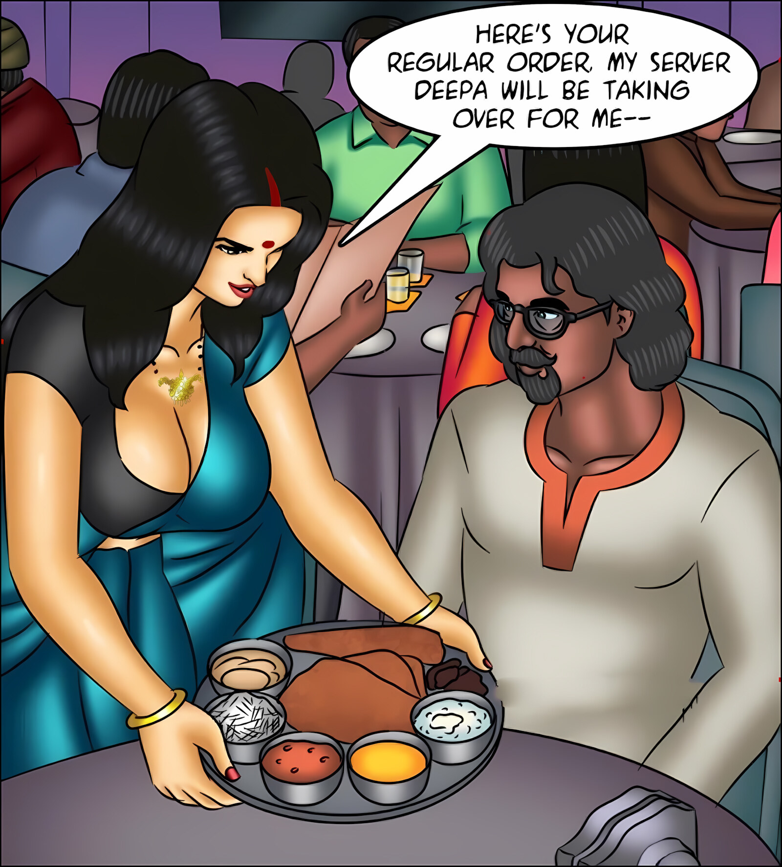Savita Bhabhi 141-153 [Kirtu], Savita Bhabhi 141 - The Artist's Muse, page 8 of 142