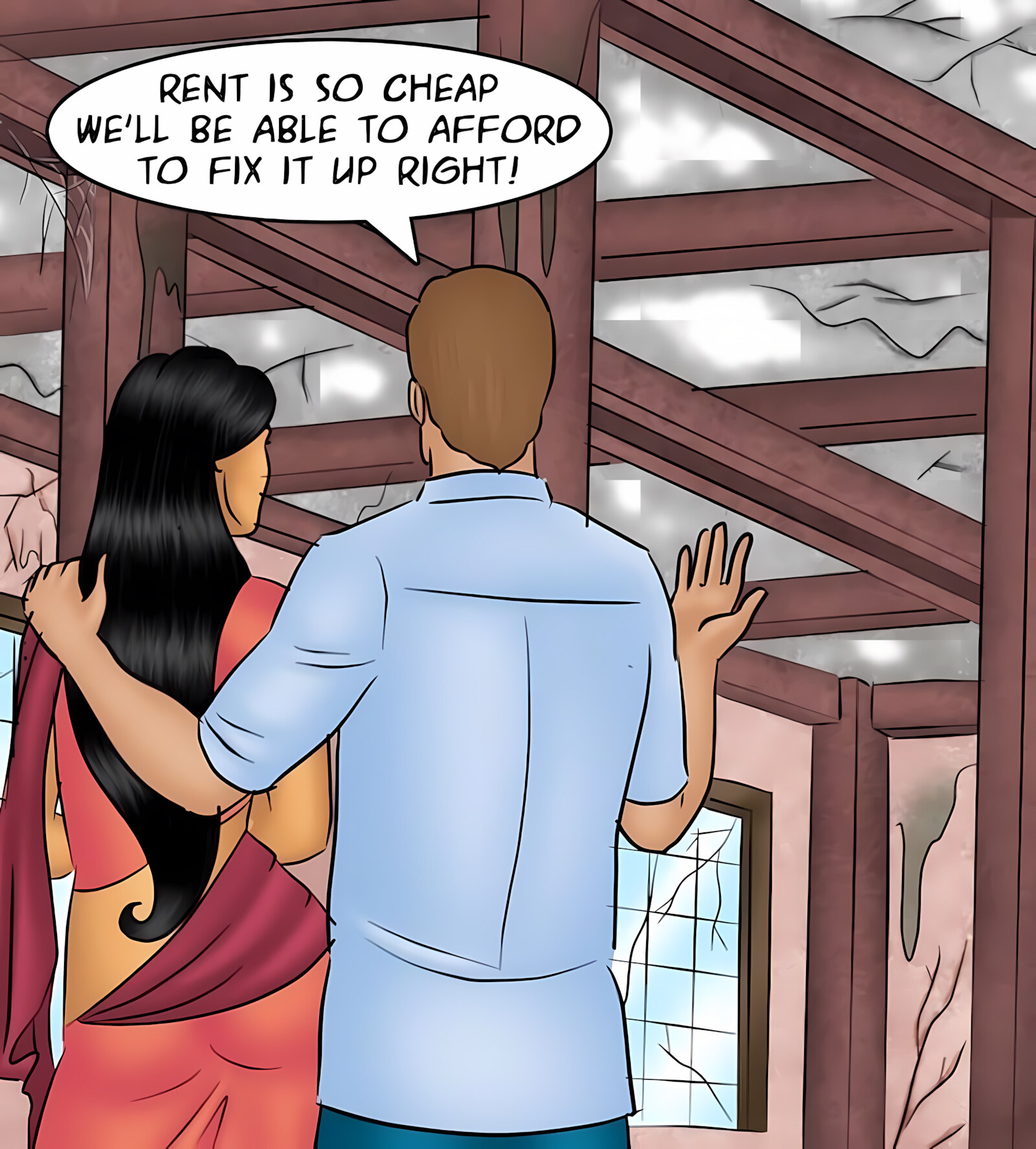 Savita Bhabhi 81-90 [Kirtu], Savita Bhabhi 90 - Helping Hands, page 19 of 147