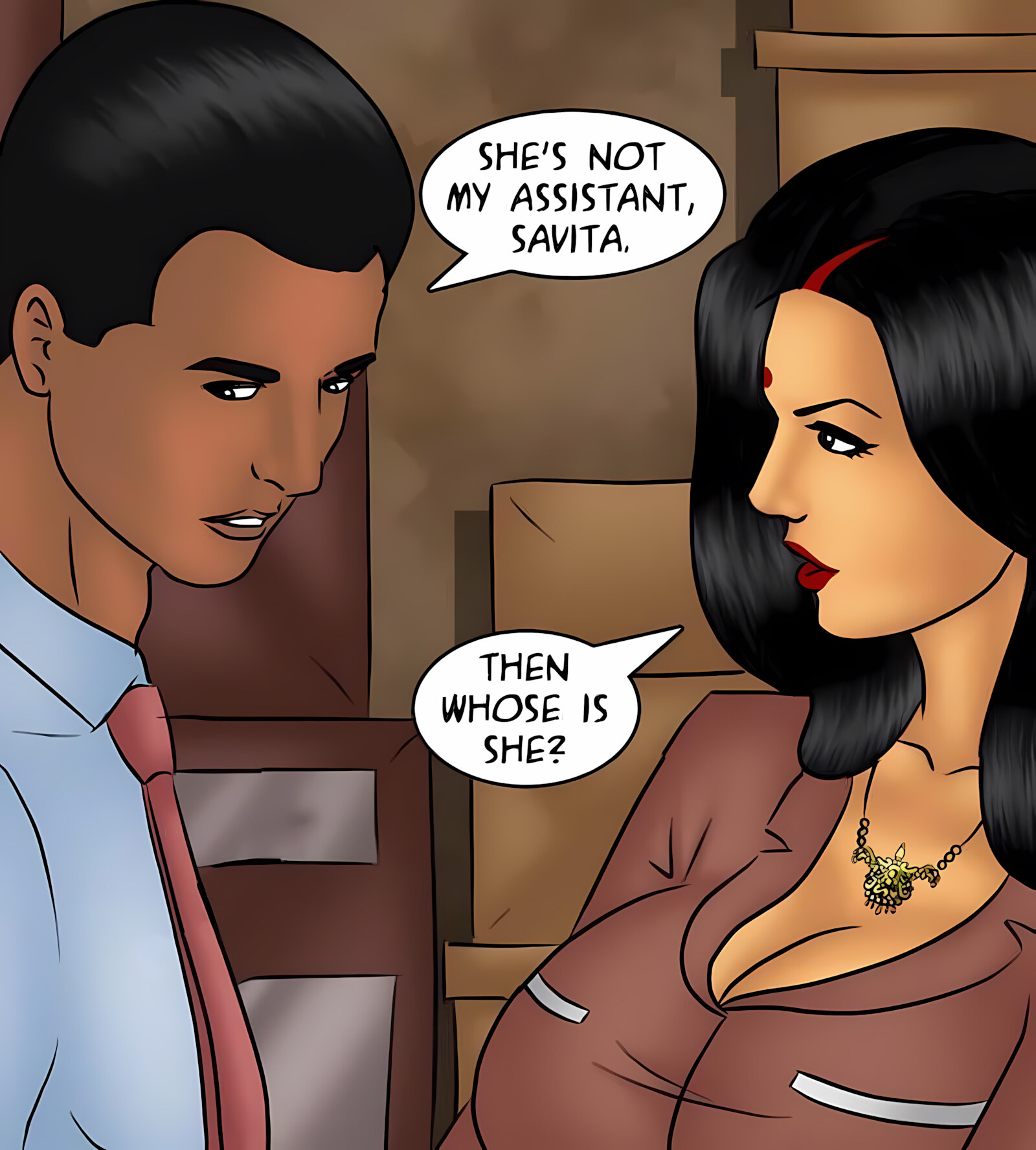 Savita Bhabhi 81-90 [Kirtu], Savita Bhabhi 86 - Employee Of The Month, page 133 of 138