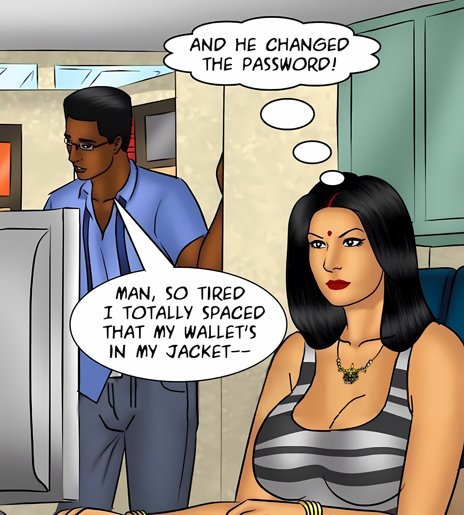 Savita Bhabhi 81-90 [Kirtu], Savita Bhabhi 86 - Employee Of The Month, page 47 of 138