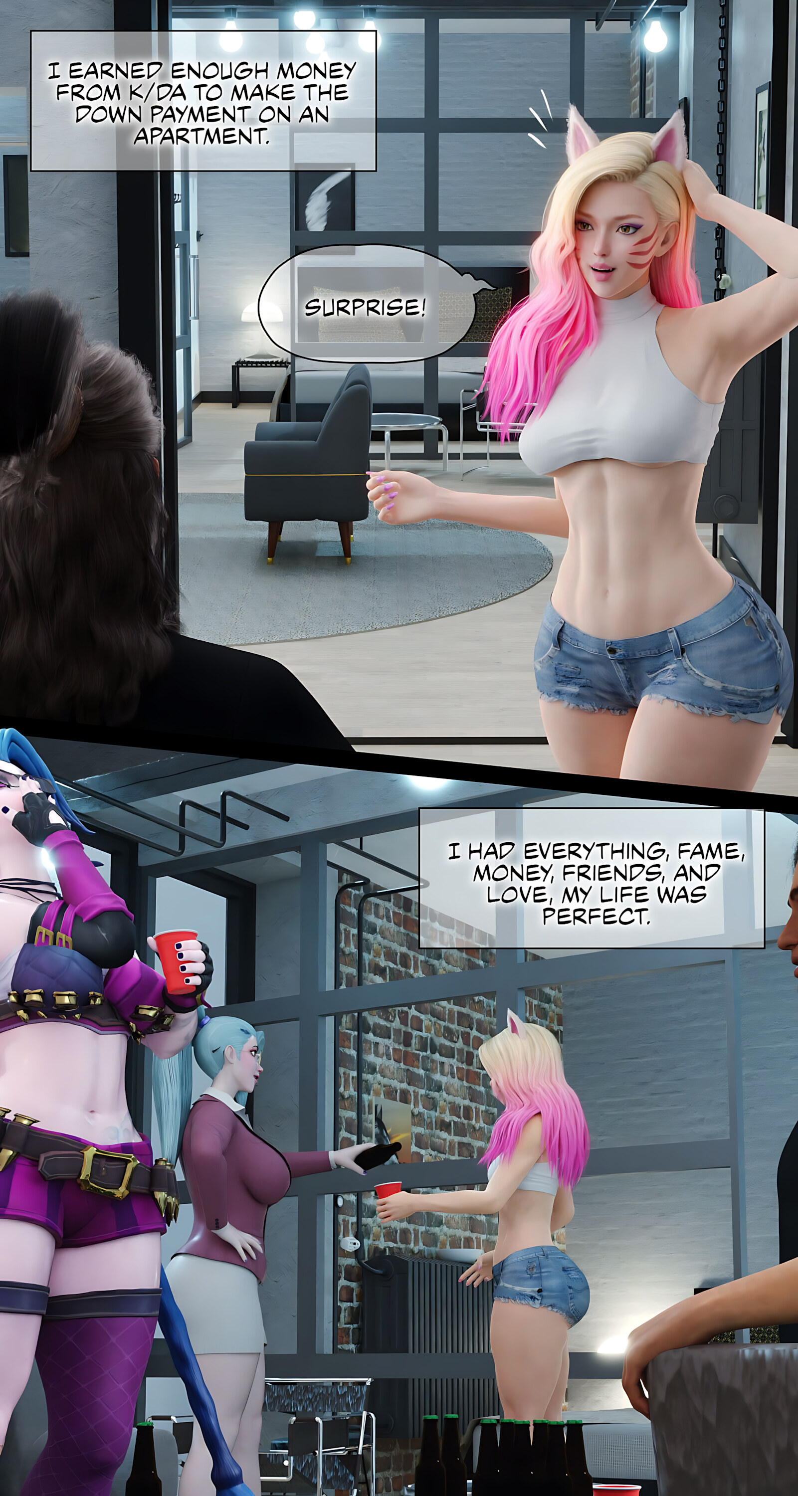 Seraphine Forbidden Love [Rose Blue 3D], Ahri Power Of Love - Chapter 3, page 7 of 65