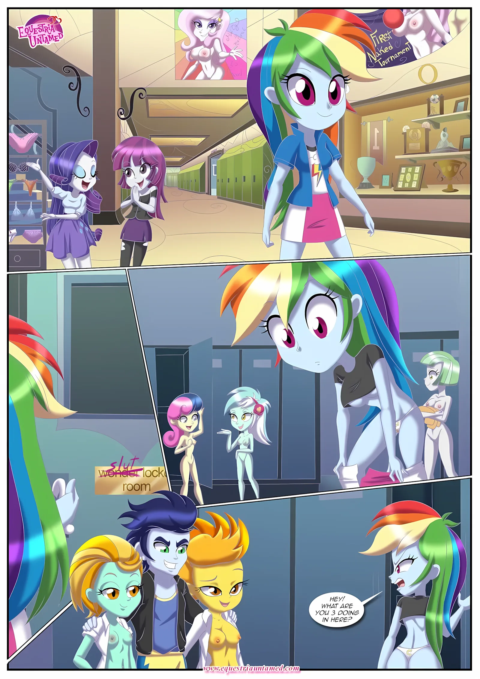 Sex Reeducation (My Little Pony – Equestria Girls) [Palcomix], 1 . Sex Reeducation - (My Little Pony - Equestria Girls) [Palcomix], page 2 of 30