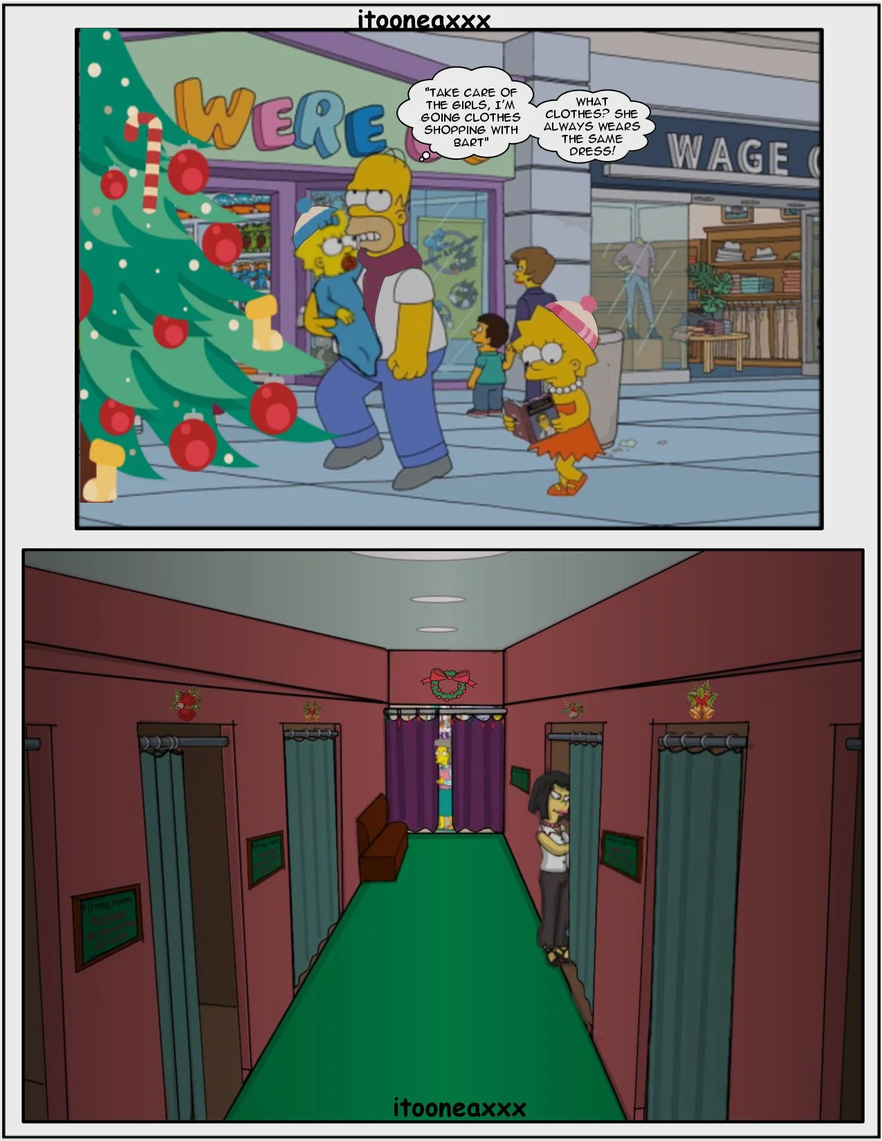 The Simpsons Porn Comics Series, 12 . Super Market, page 2 of 4