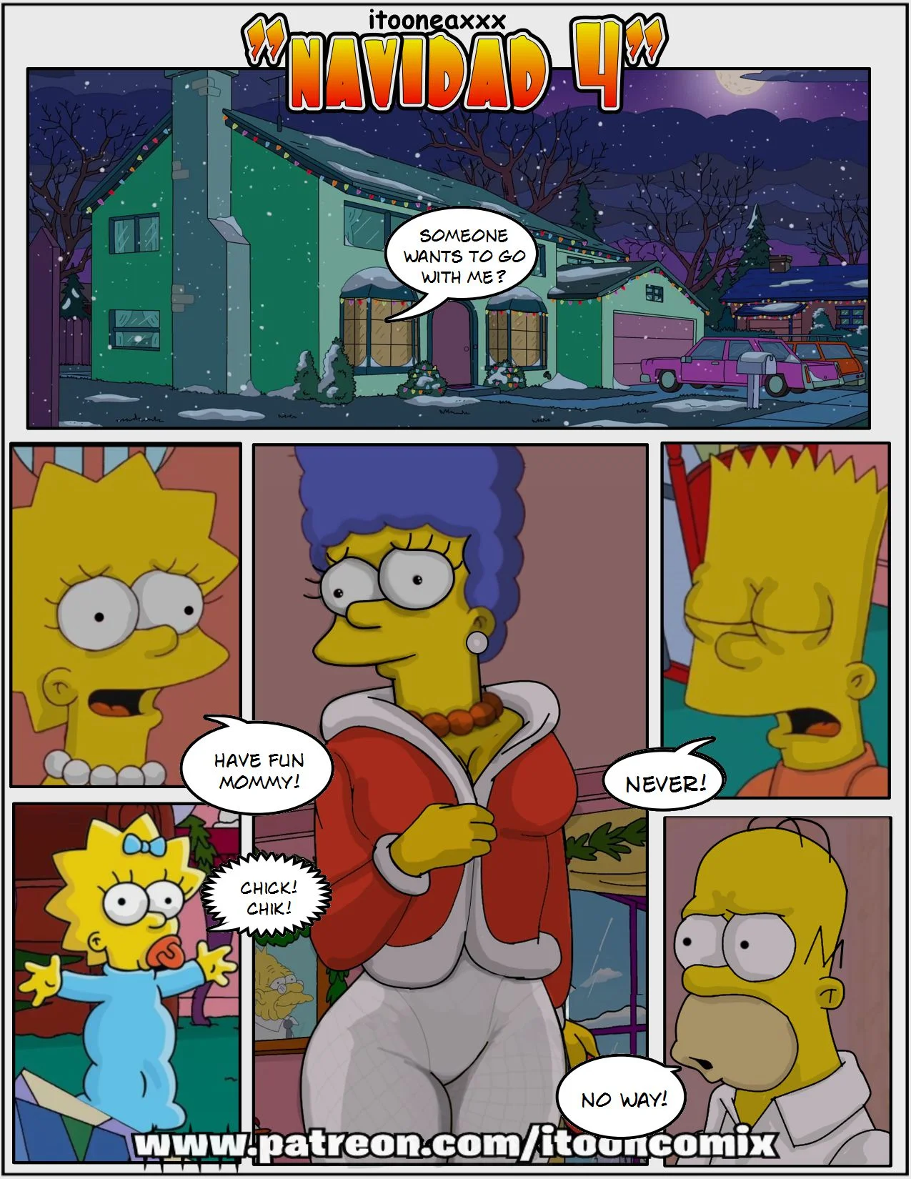 The Simpsons Porn Comics Series, 11.4 . Navidad 4 - Eng, page 2 of 49