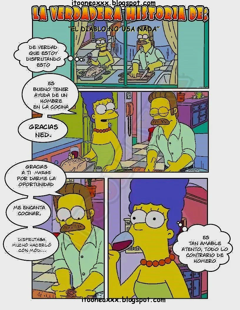 The Simpsons Porn Comics Series, 9 [Spanish] El Diablo No Usa Nada, page 1 of 20