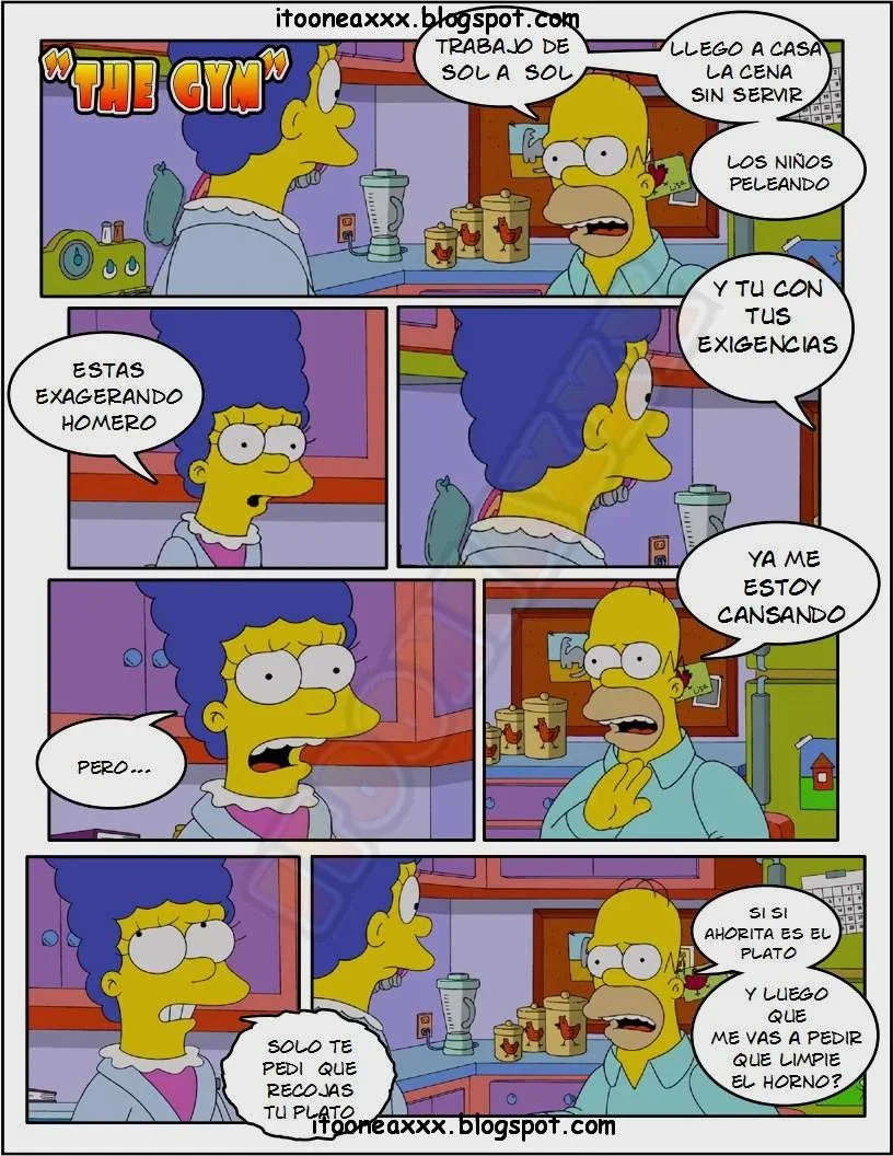 The Simpsons Porn Comics Series, 6 [Spanish] The Gym, page 1 of 36