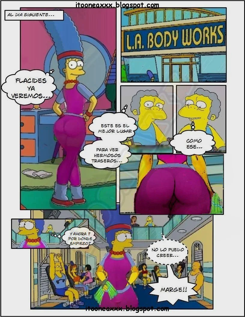 The Simpsons Porn Comics Series, 6 [Spanish] The Gym, page 3 of 36