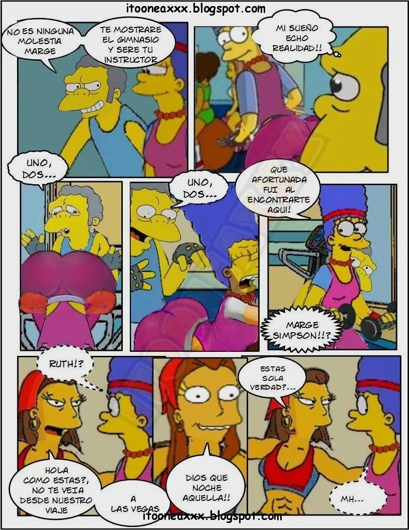 The Simpsons Porn Comics Series, 6 [Spanish] The Gym, page 4 of 36