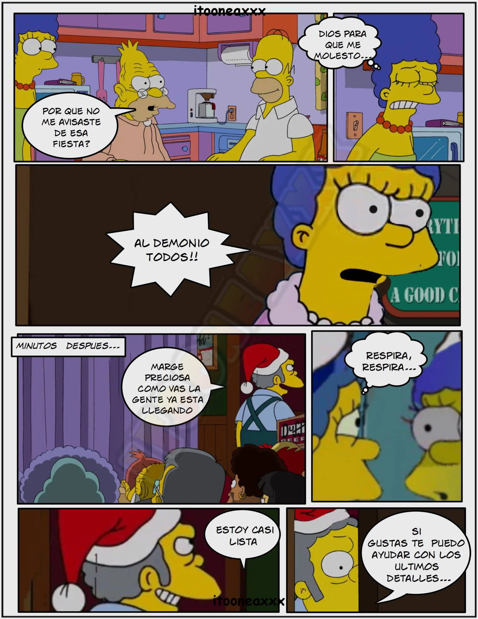 The Simpsons Porn Comics Series, 5.2 [Spanish] Sexy Christmas 2, page 6 of 70