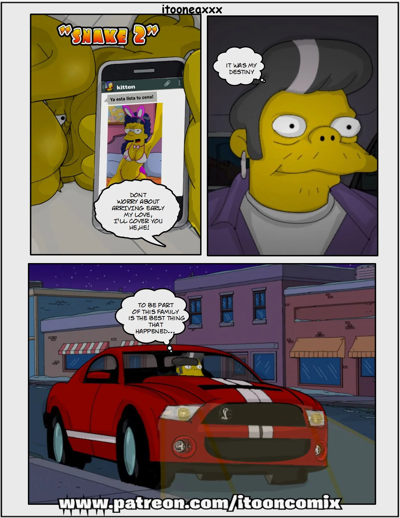The Simpsons Porn Comics Series, 4.2 . Snake 2 - Eng, page 2 of 26