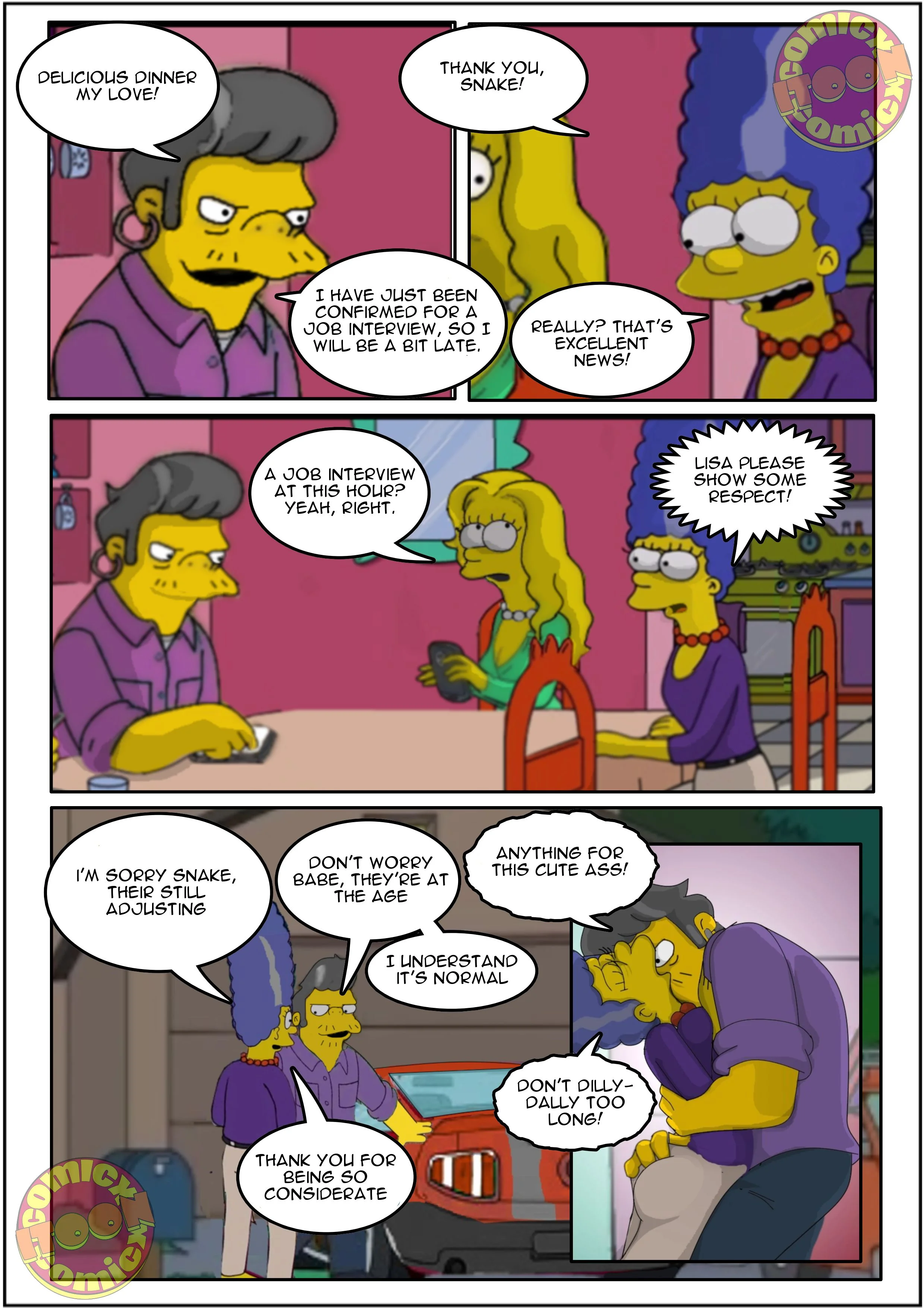 The Simpsons Porn Comics Series, 4.1 . Snake 1 - Eng, page 3 of 15