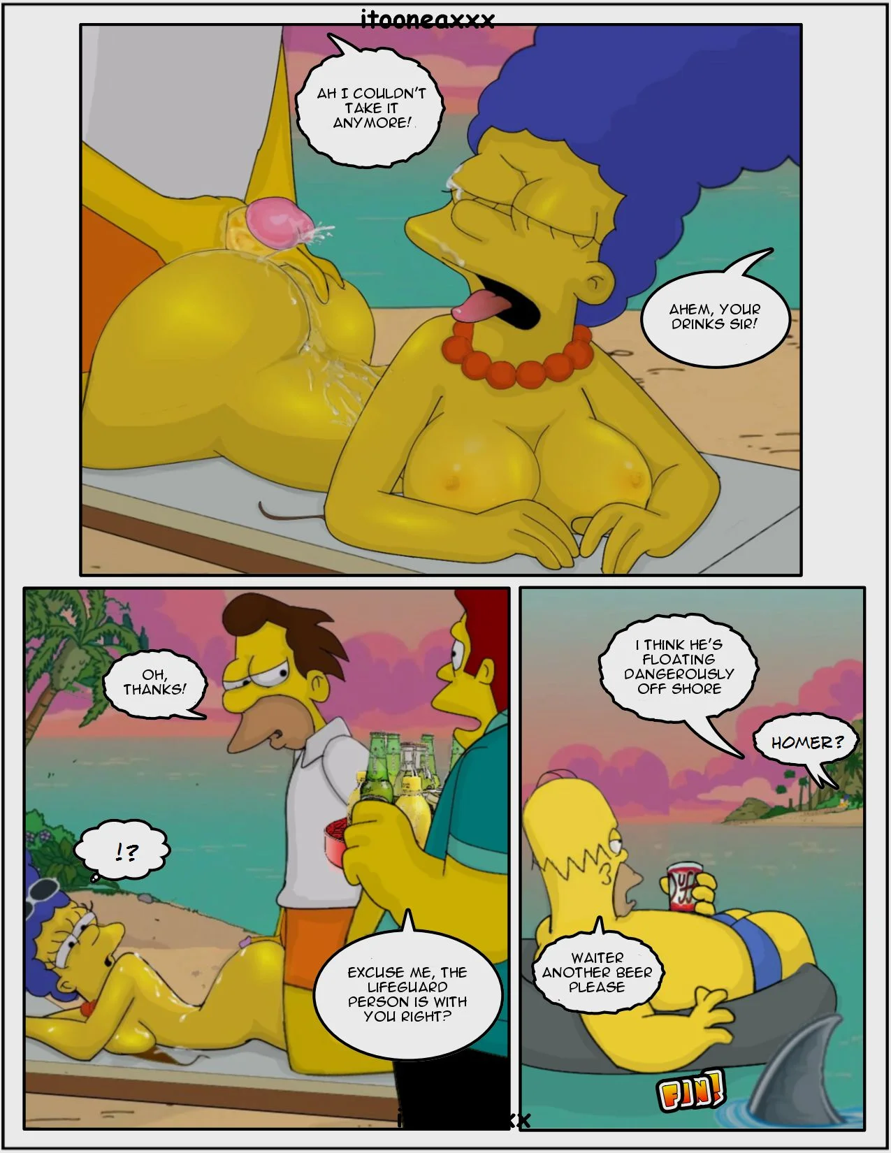 The Simpsons Porn Comics Series, 3 . On The Beach - Eng, page 13 of 13