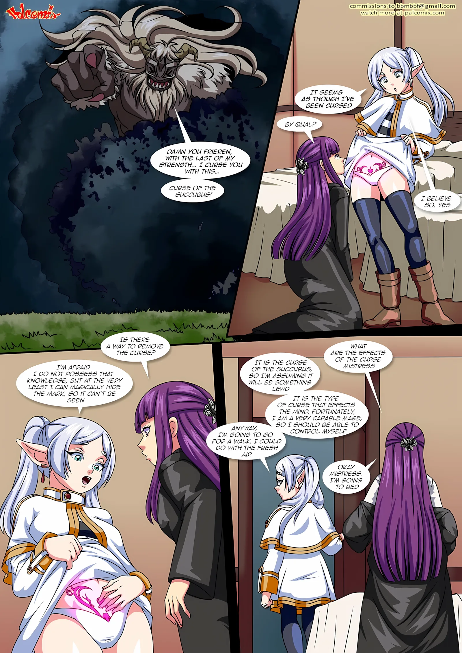 Succubus’s Curse [Frieren] [PalComix], Succubus's Curse [Frieren], page 2 of 5