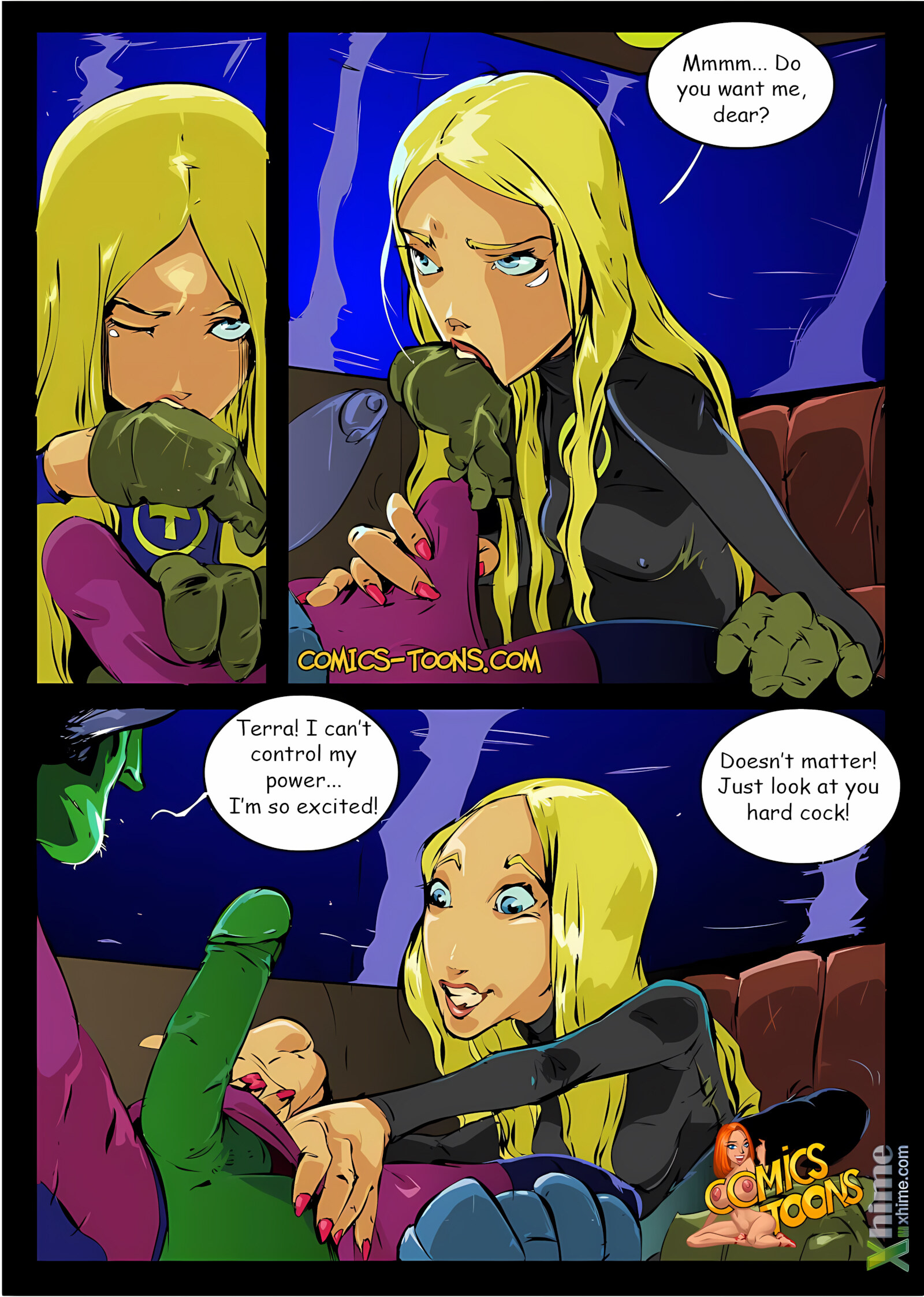 Terra and Beast Boy (Teen Titans) [Okunev], Terra and Beast Boy (Teen Titans), page 12 of 20