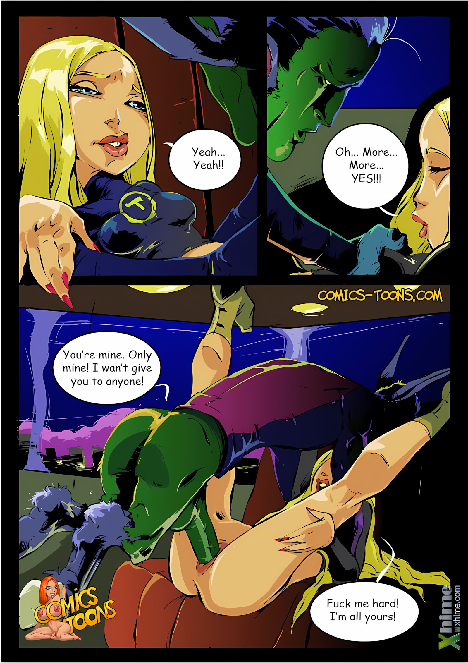 Terra and Beast Boy (Teen Titans) [Okunev], Terra and Beast Boy (Teen Titans), page 14 of 20