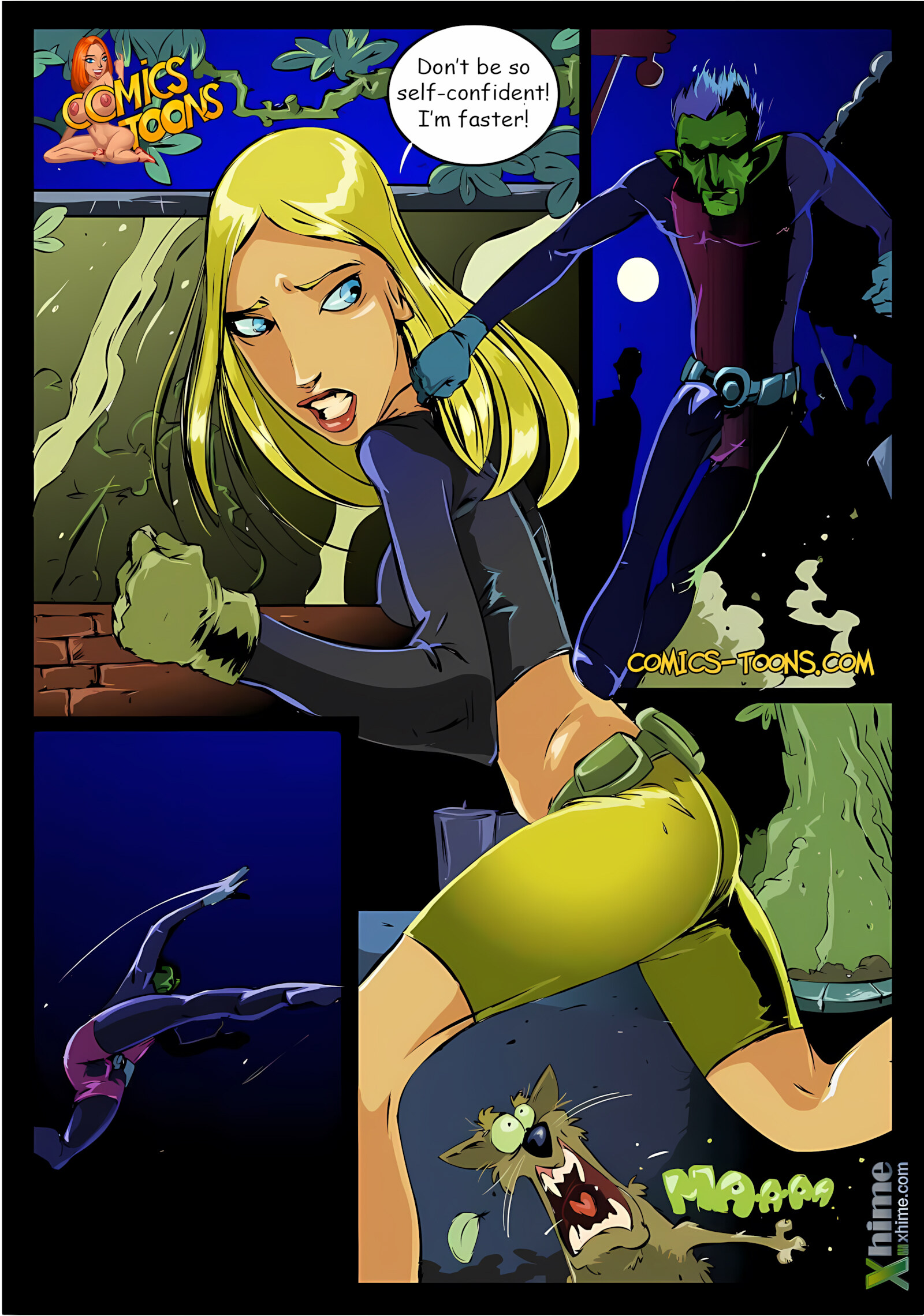 Terra and Beast Boy (Teen Titans) [Okunev], Terra and Beast Boy (Teen Titans), page 4 of 20