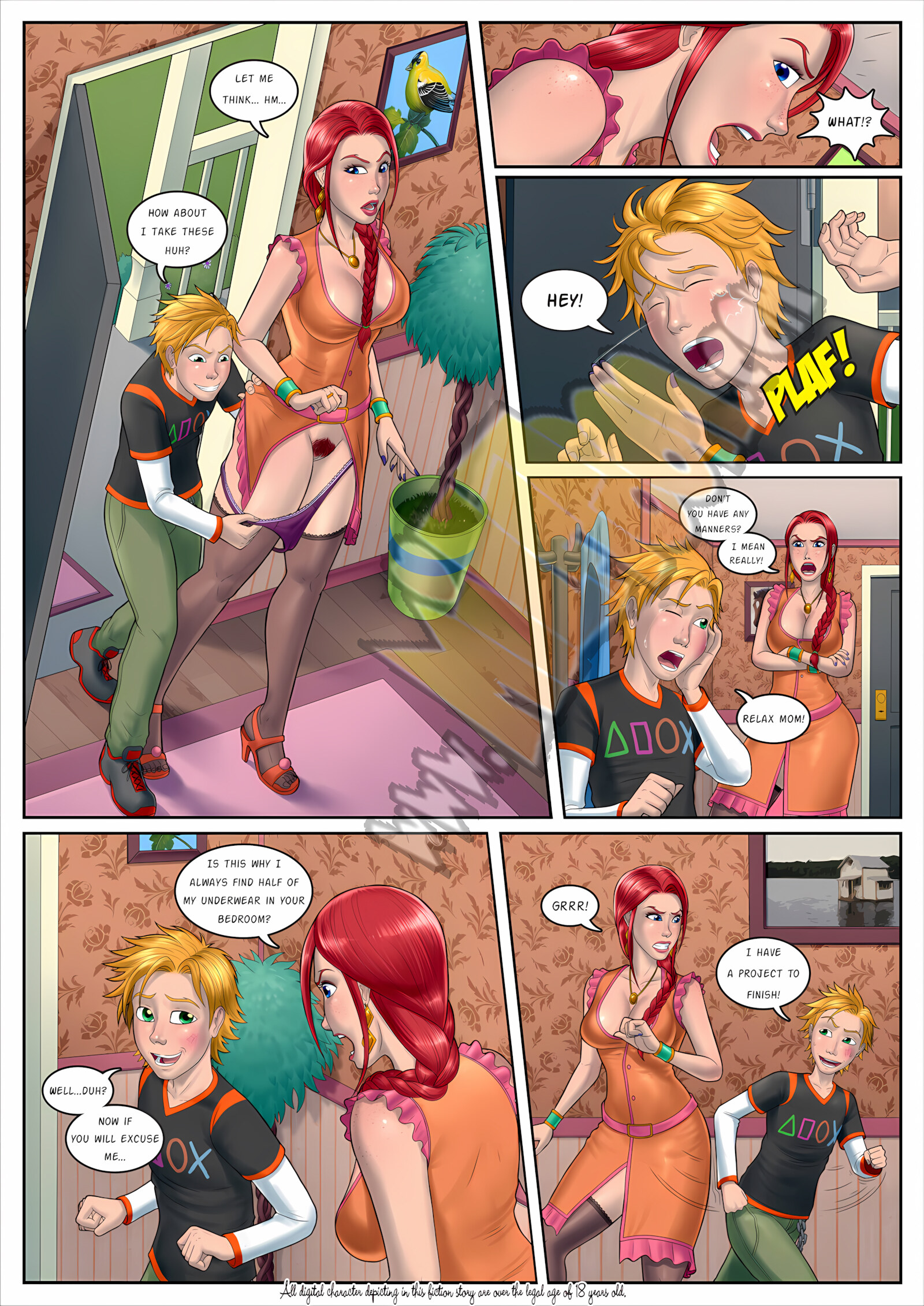The Asschucks [Milftoon], The Asschucks 1, page 8 of 15