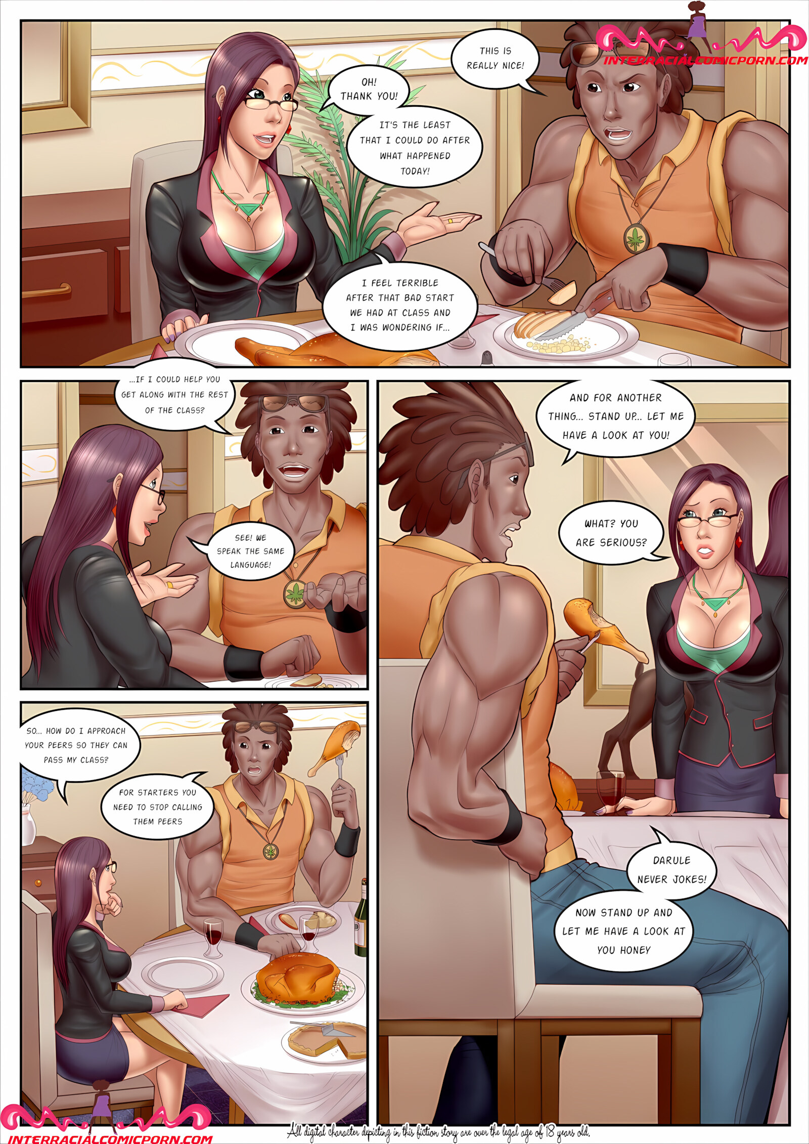The New Teacher [InterracialComicPorn], The New Teacher 1, page 10 of 18