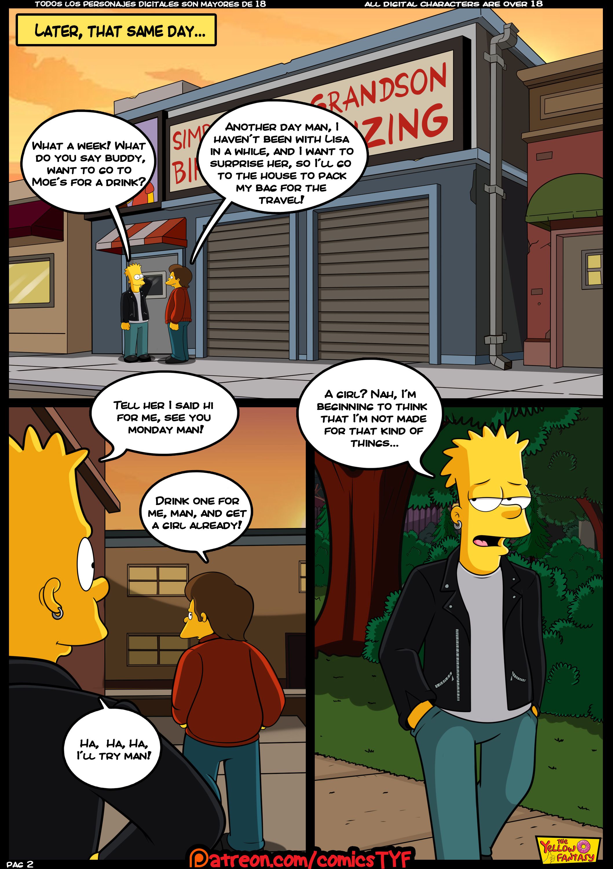 The Yellow Fantasy Series [The Simpsons], The Reunion - Chapter 2, page 4 of 21