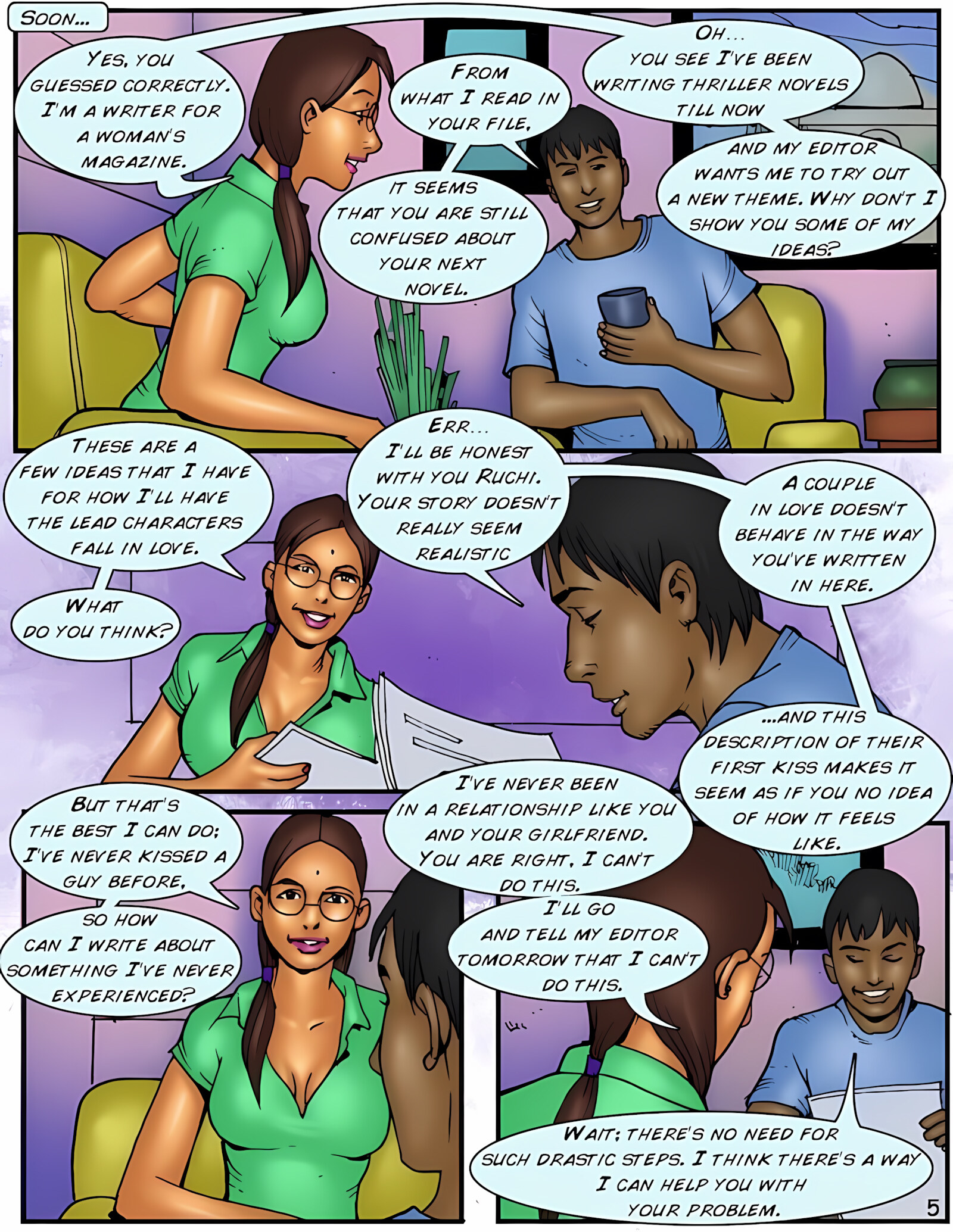 XXX Apartments [Kirtu], XXX Apartments - The Cure for Writers Block - Chapter 10, page 6 of 31