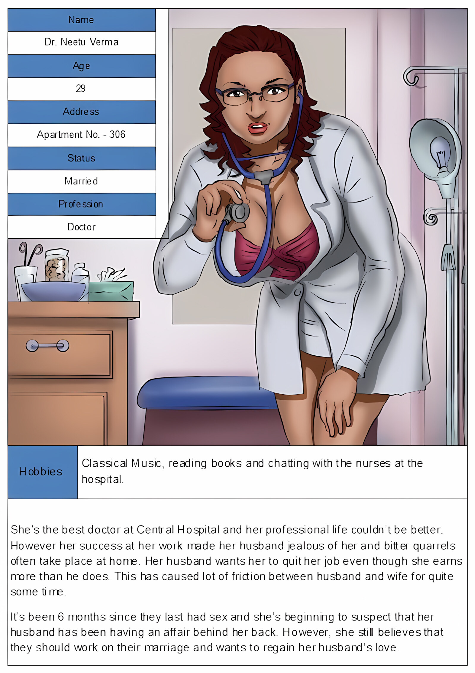 XXX Apartments [Kirtu], XXX Apartments - The Doctor’s Visit Never Felt So Good - Chapter 9, page 2 of 30