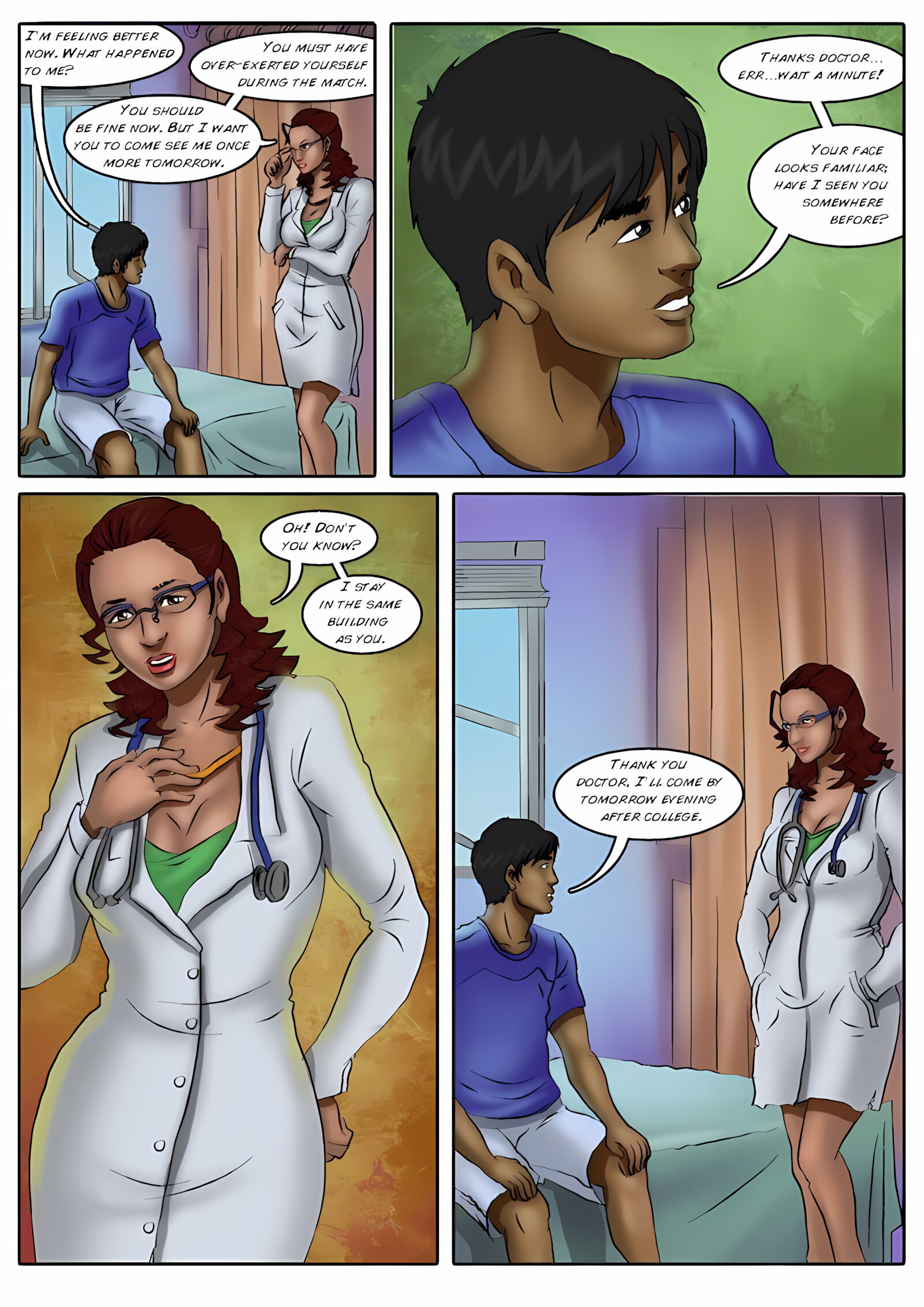 XXX Apartments [Kirtu], XXX Apartments - The Doctor’s Visit Never Felt So Good - Chapter 9, page 5 of 30