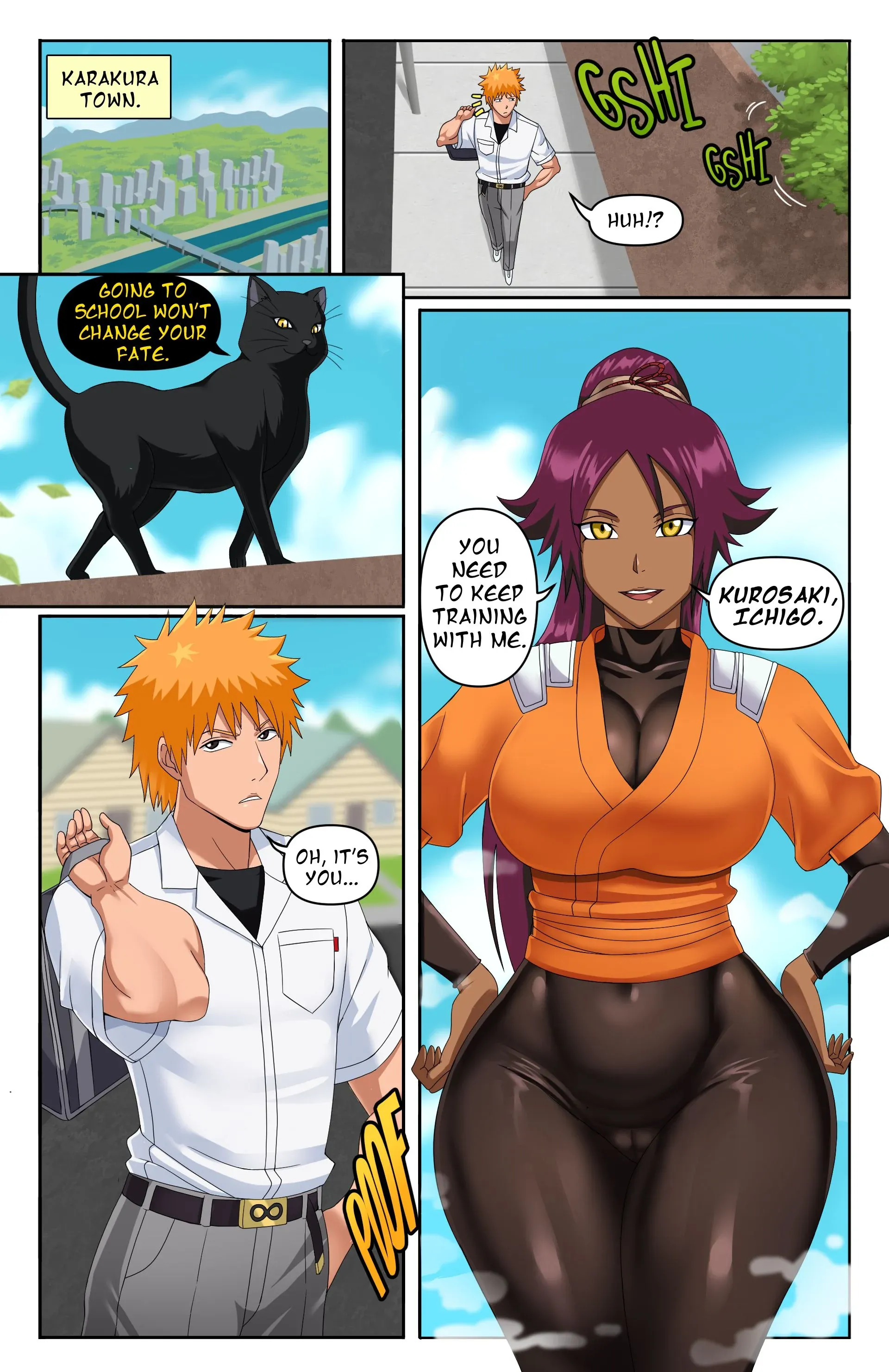 Yoruichi (Bleach), 1 . Yoruichi - Chapter 1 [Pink Pawg], page 1 of 15