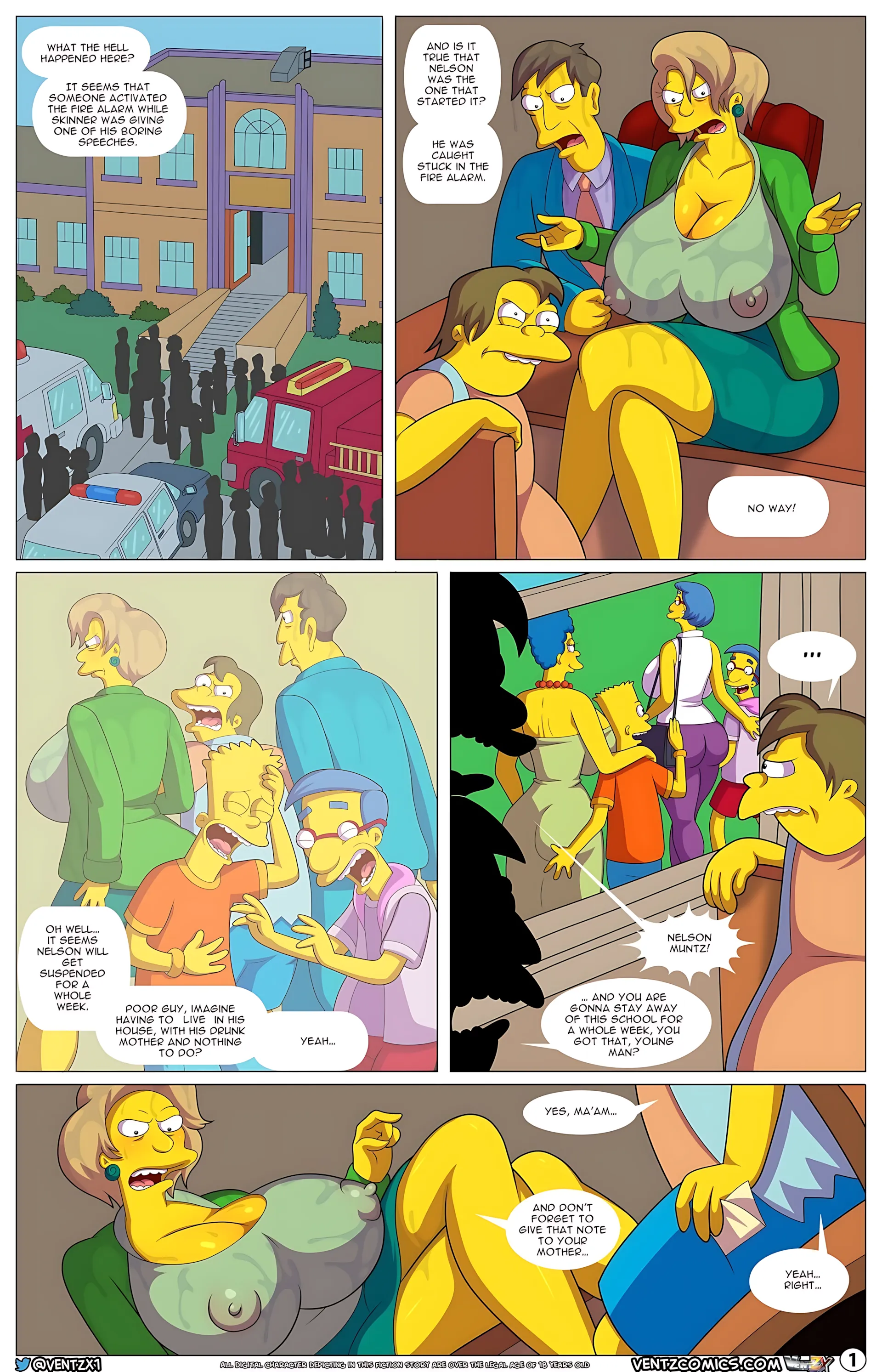 Bully’s Quest – The Simpsons [VentzX], 1. Bully's Quest - Chapter 1, page 2 of 41
