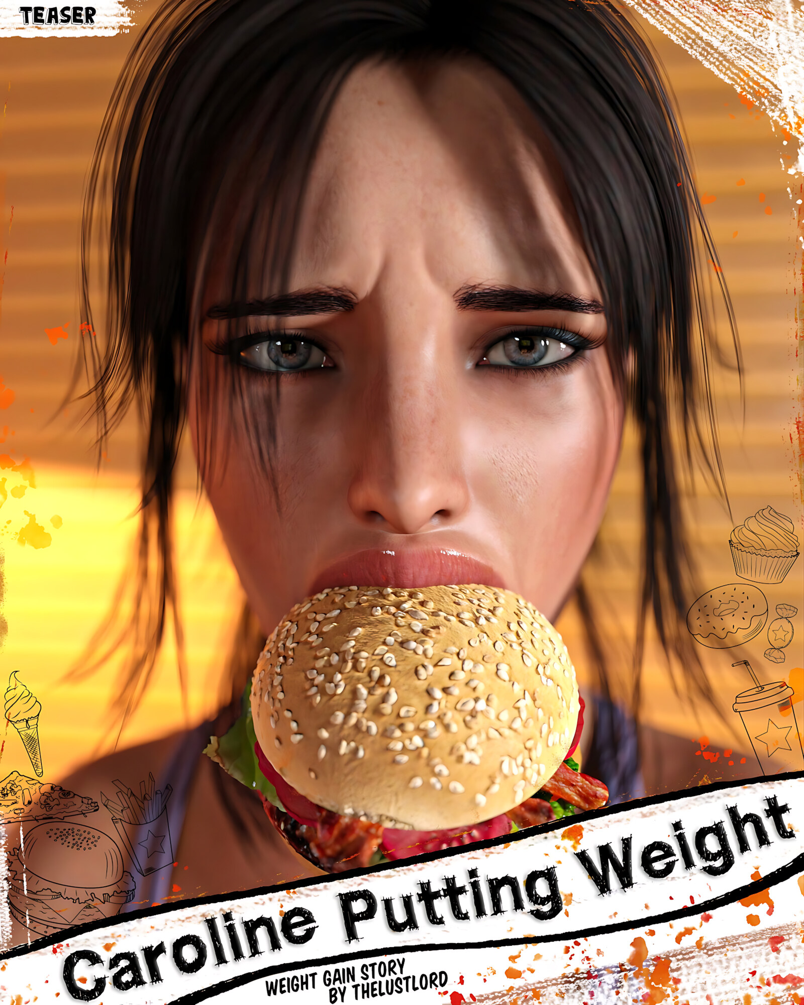 Caroline Putting Weight [TheLustLord], Caroline Putting Weight, page 1 of 119