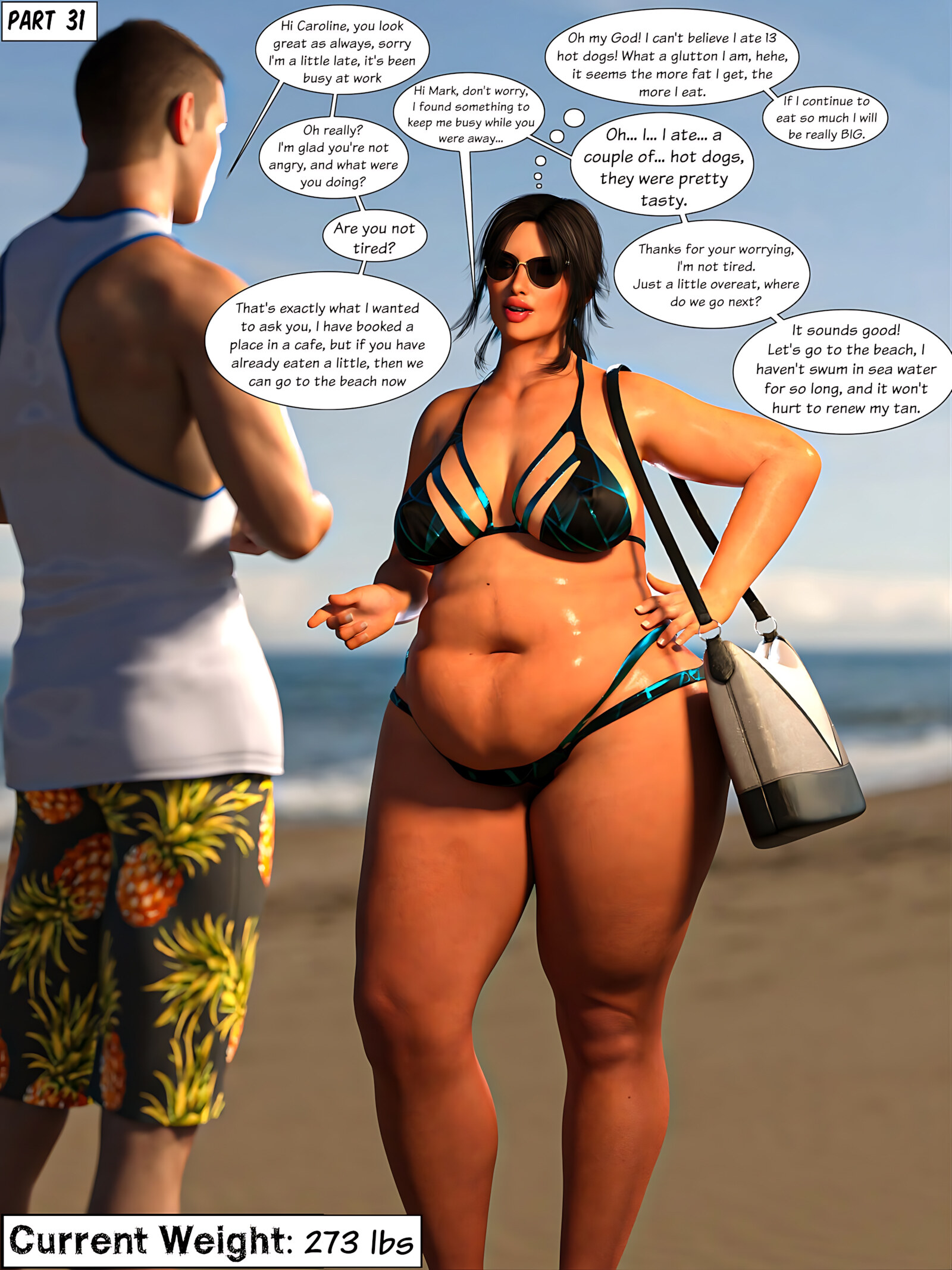 Caroline Putting Weight [TheLustLord], Caroline Putting Weight, page 81 of 119
