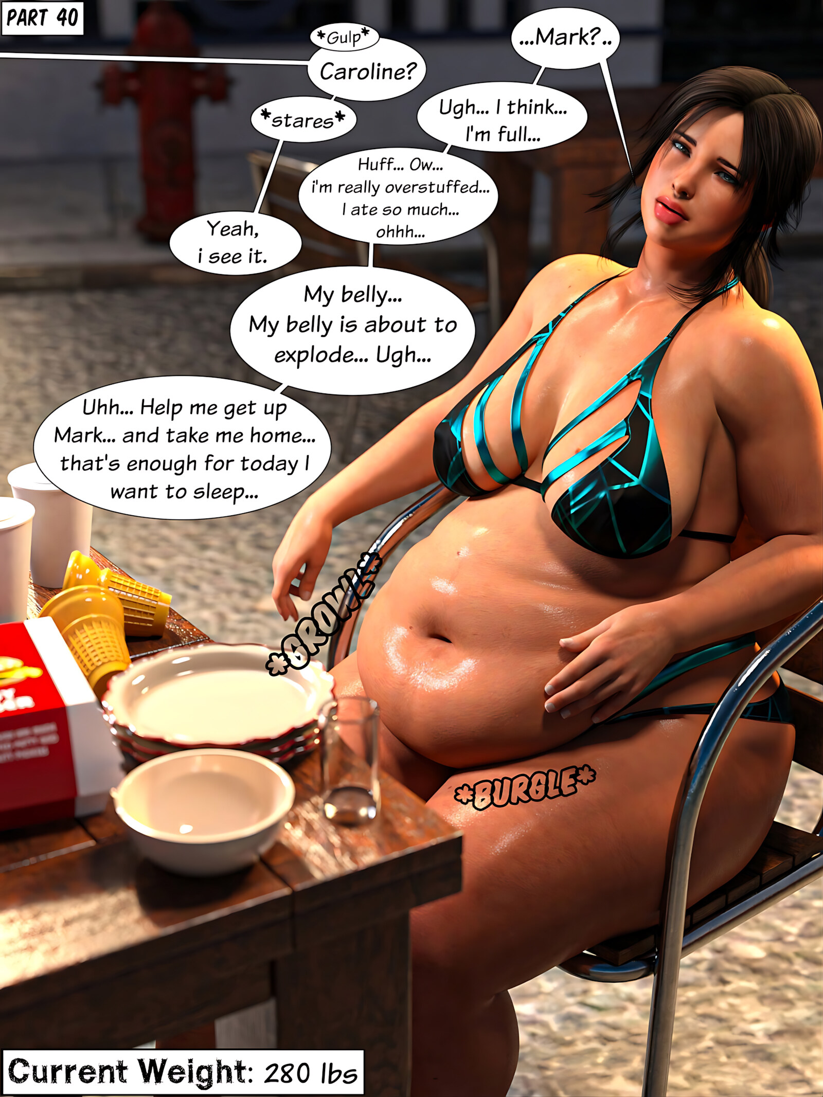 Caroline Putting Weight [TheLustLord], Caroline Putting Weight, page 100 of 119