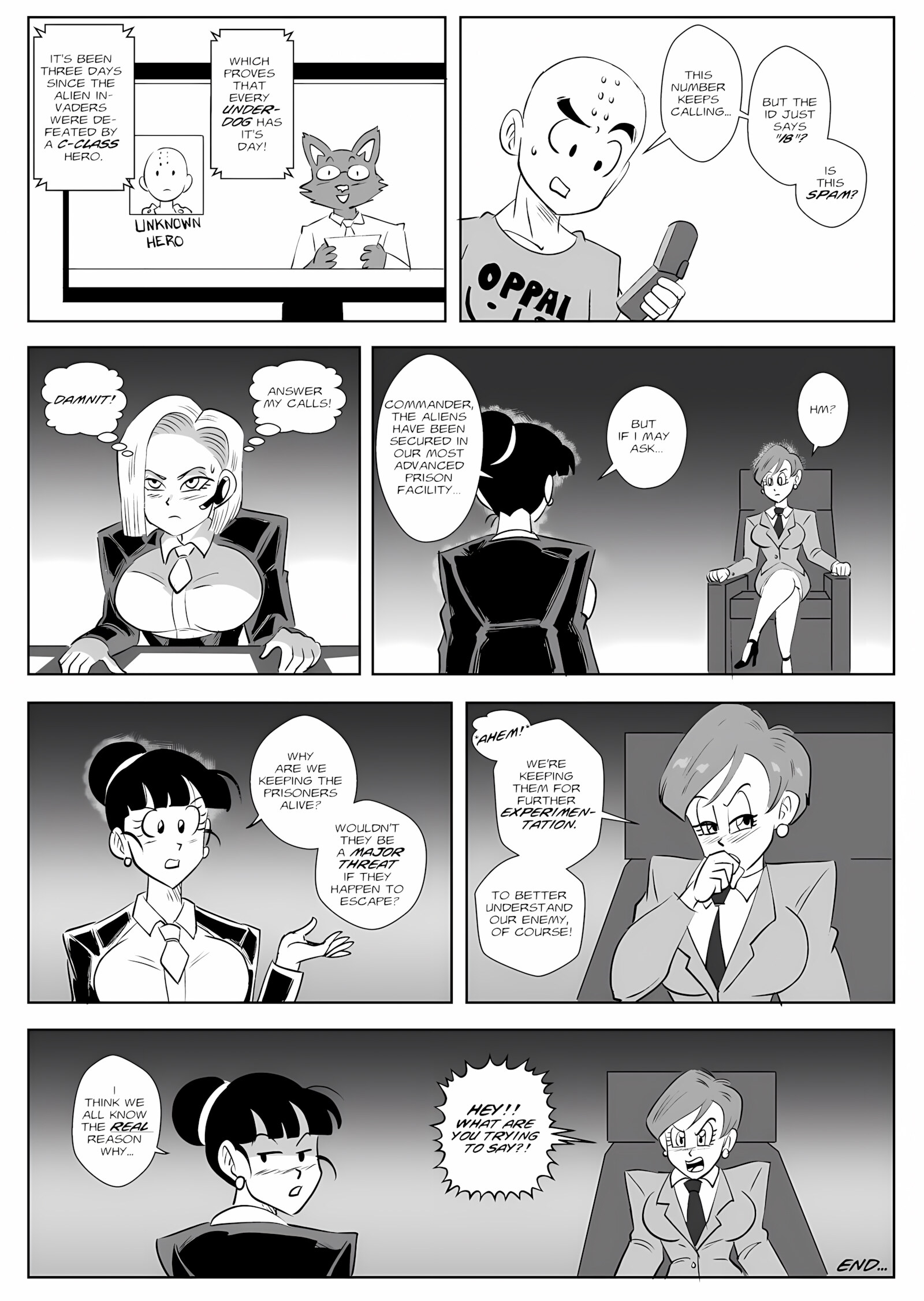 Control Room – Invasion (Dragon Ball Z) [FunsexyDB], Control Room - Invasion (Dragon Ball Z), page 16 of 19