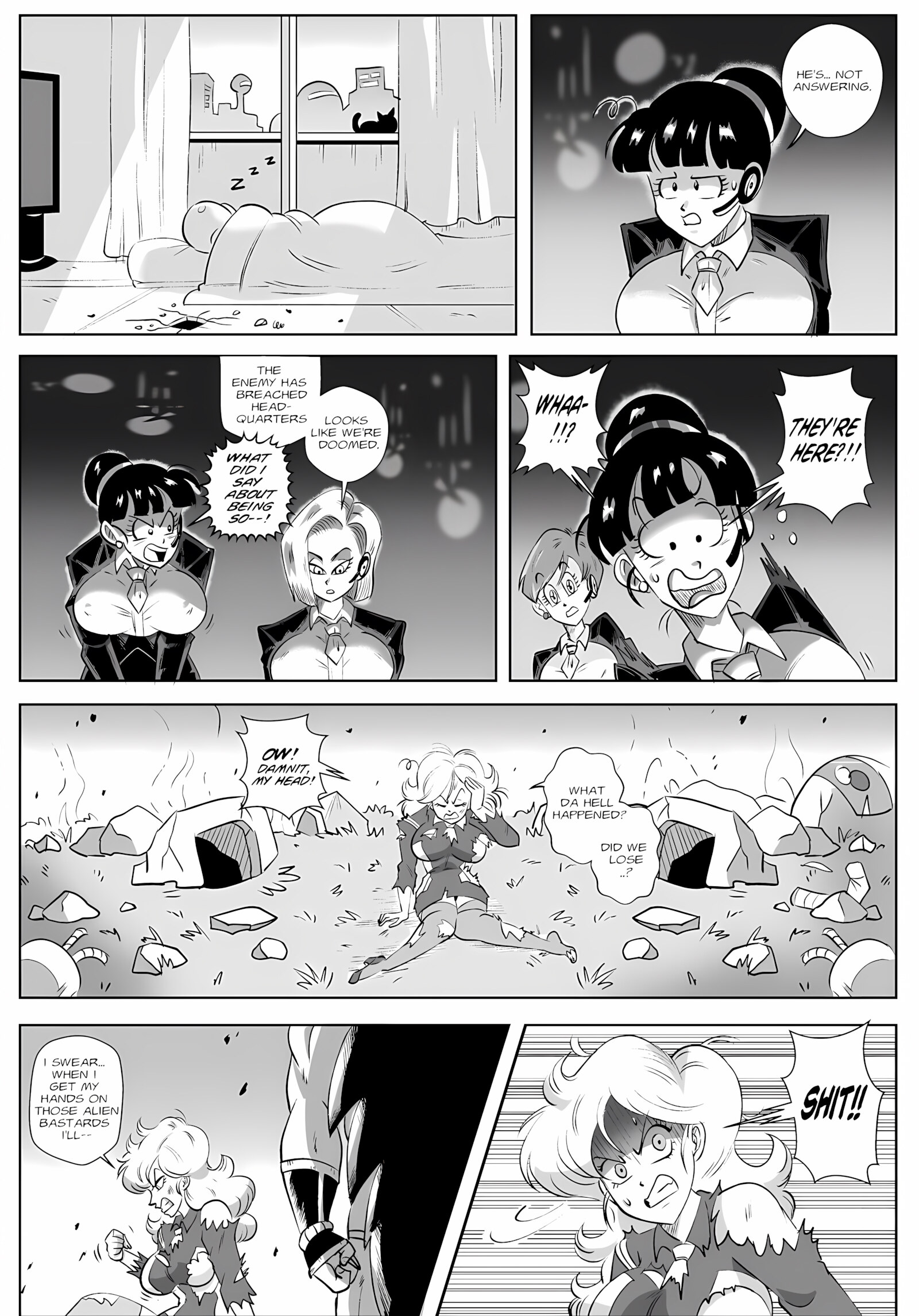 Control Room – Invasion (Dragon Ball Z) [FunsexyDB], Control Room - Invasion (Dragon Ball Z), page 5 of 19