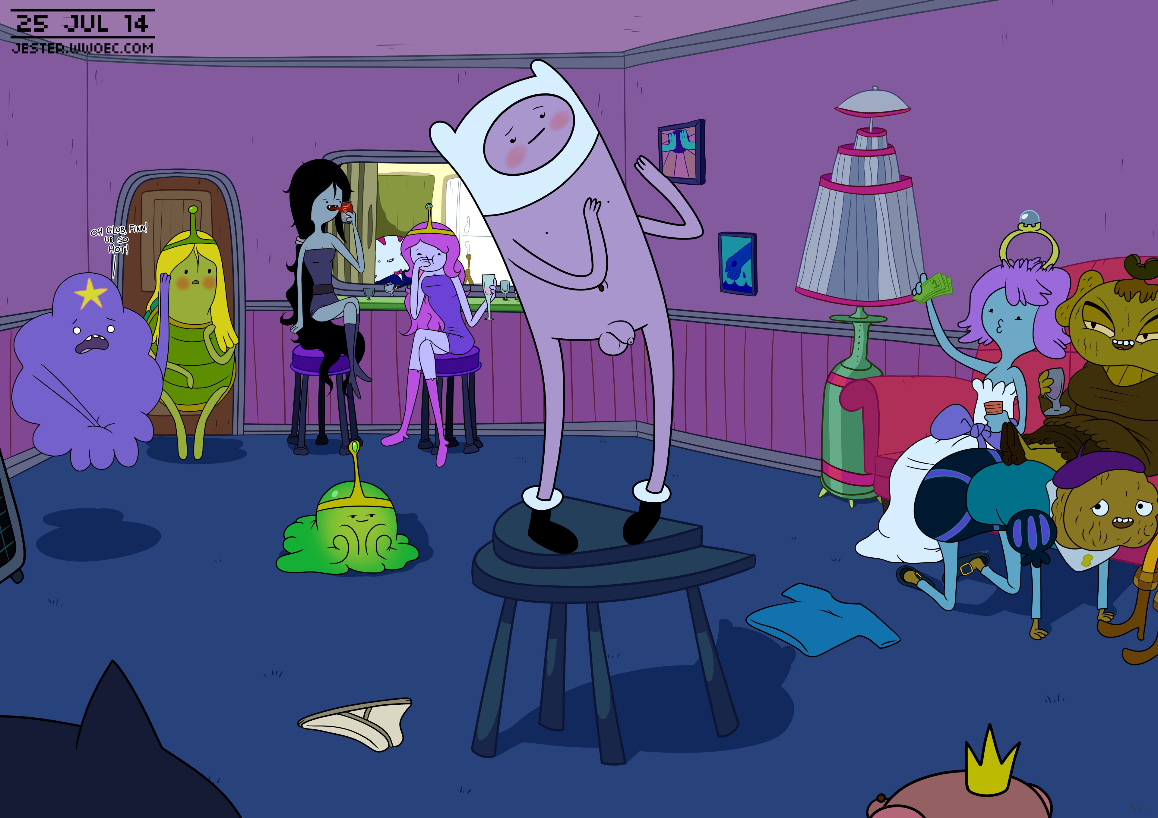 A Peg in a Finn Shaped Hole [Blargsnarf], Finn the Stripper Boy, page 1 of 9