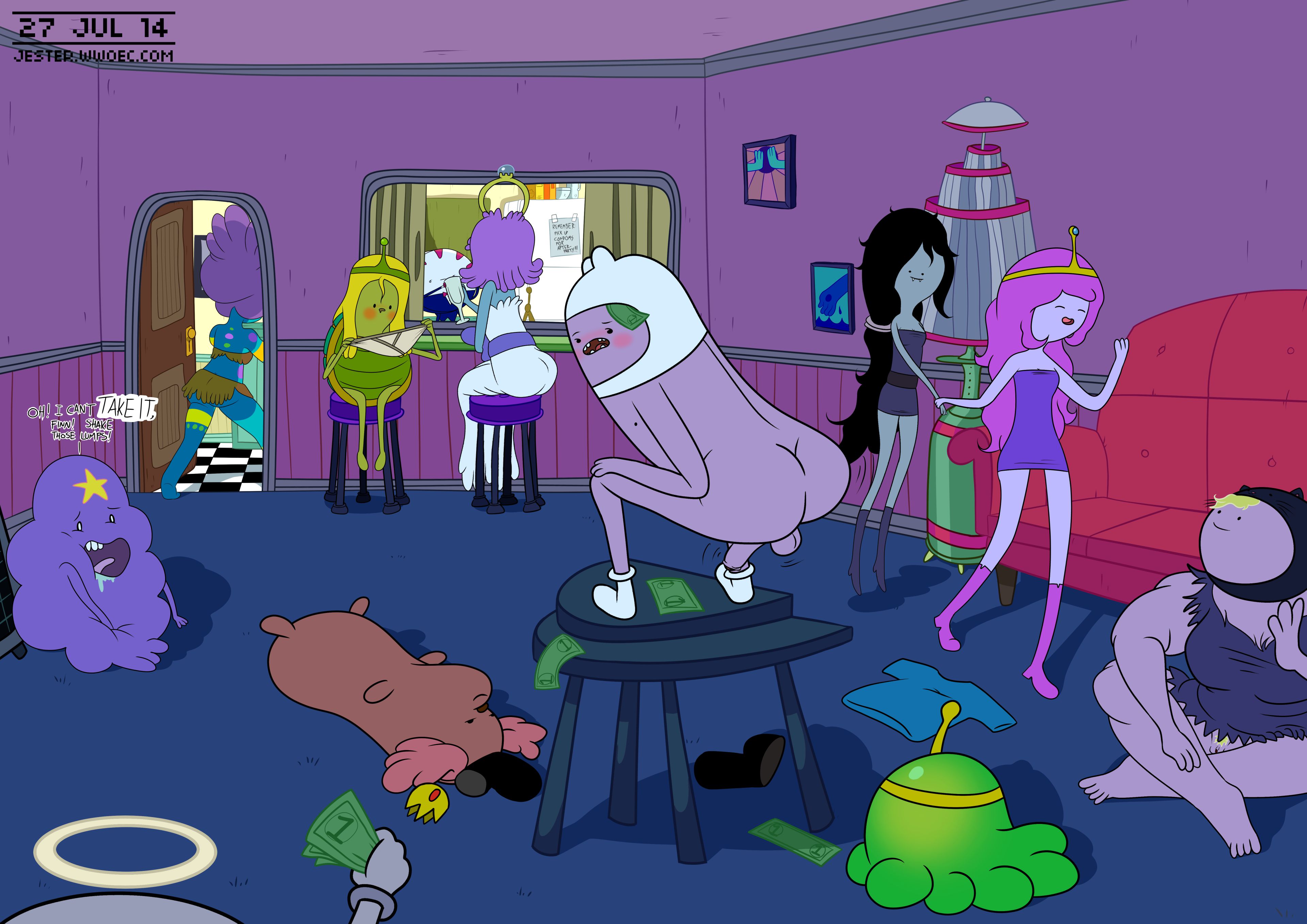A Peg in a Finn Shaped Hole [Blargsnarf], Finn the Stripper Boy, page 2 of 9