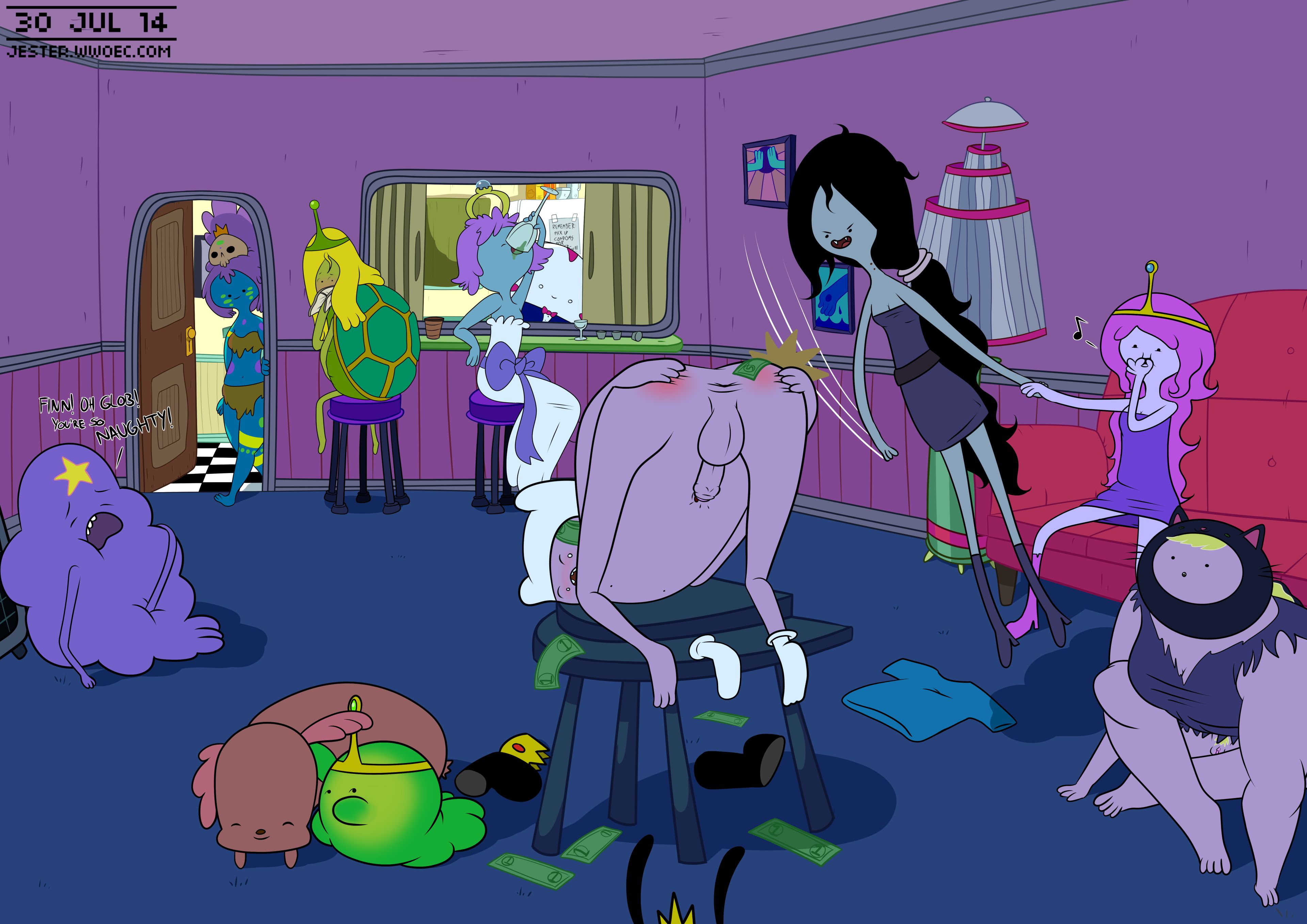A Peg in a Finn Shaped Hole [Blargsnarf], Finn the Stripper Boy, page 3 of 9