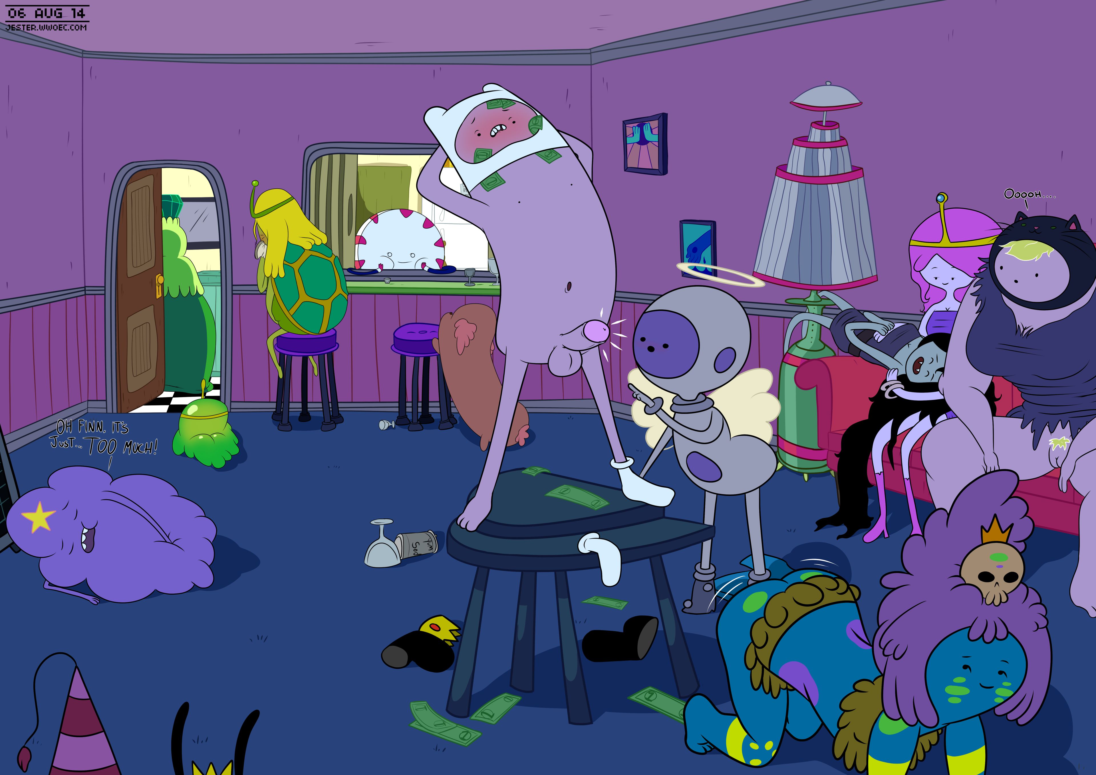 A Peg in a Finn Shaped Hole [Blargsnarf], Finn the Stripper Boy, page 4 of 9